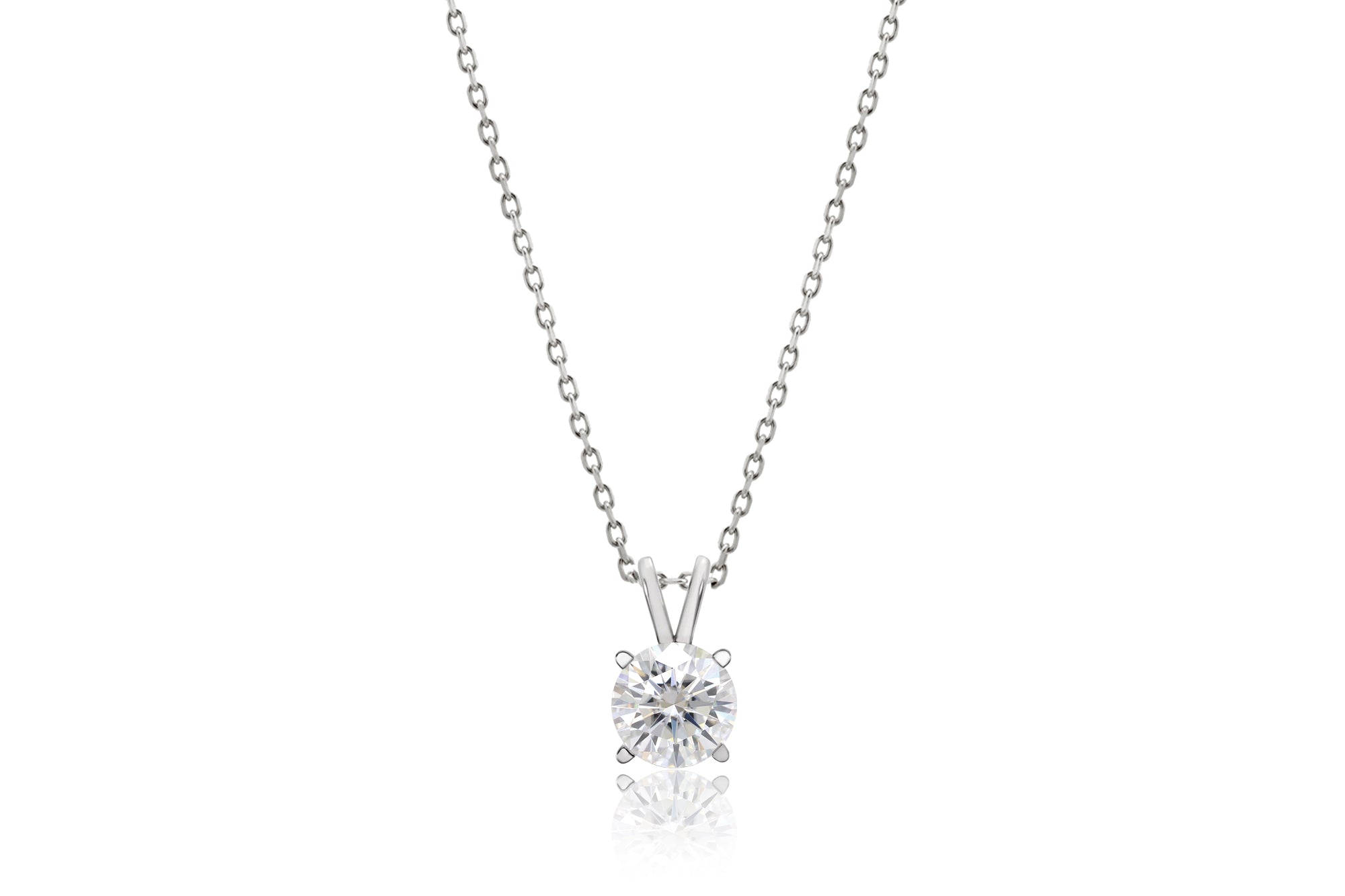 Long 20 Inches Bone Necklace With Pave Diamond Pendant, Clasp