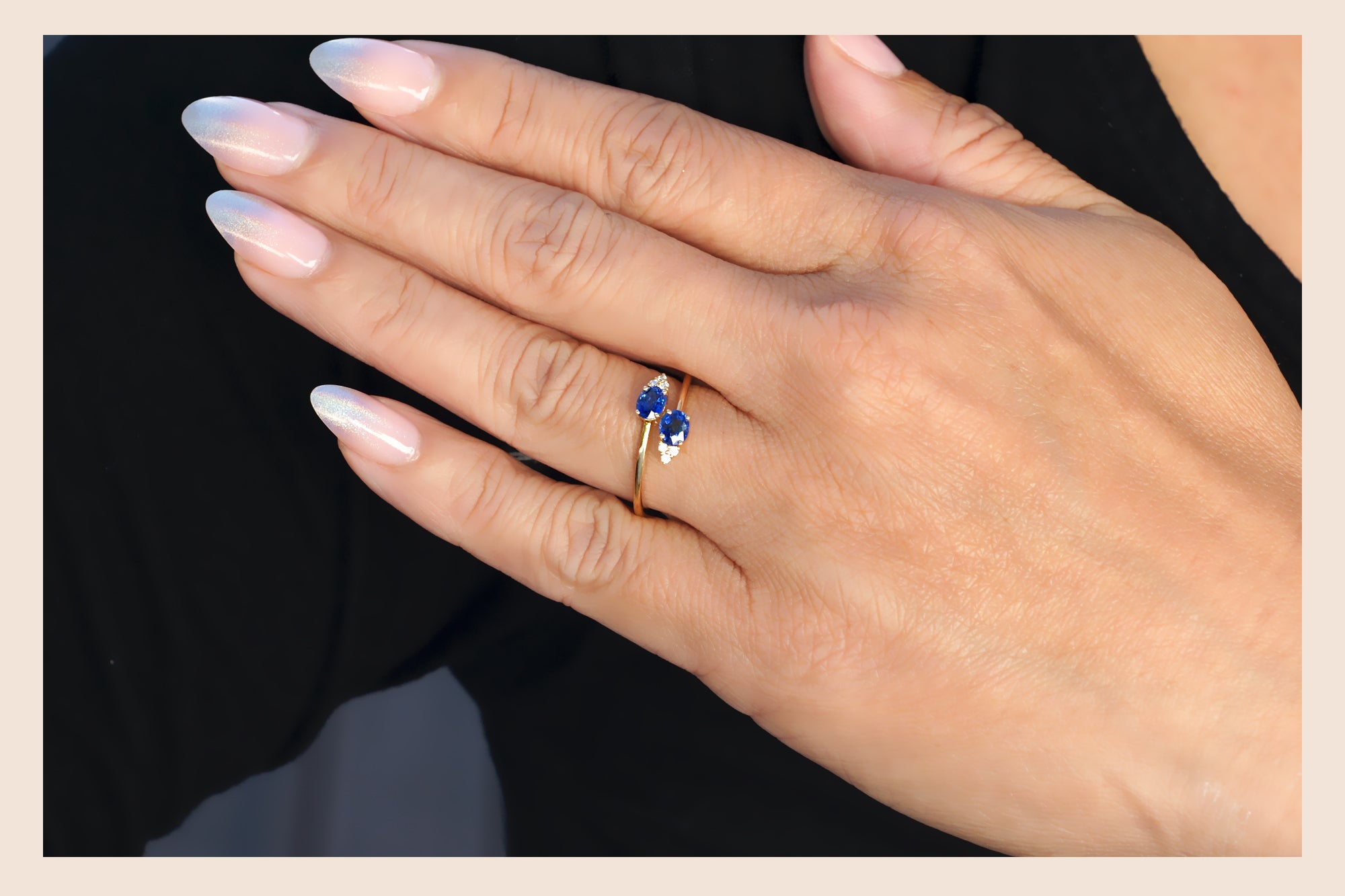 Sapphire on sale bypass ring