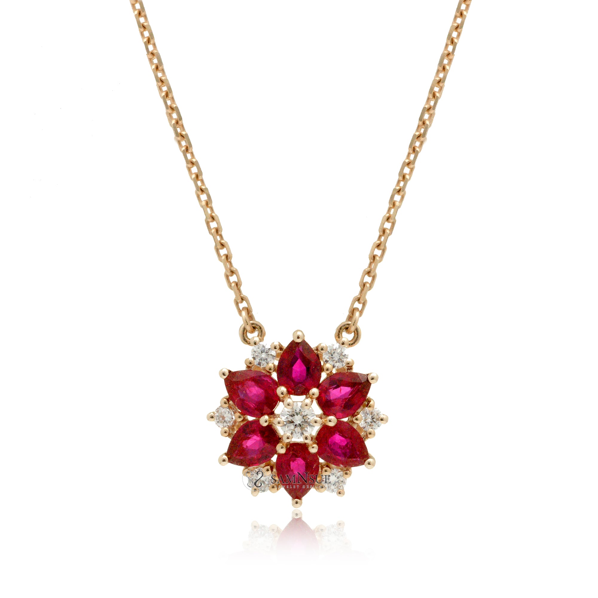 The Lotus Diamond Necklace