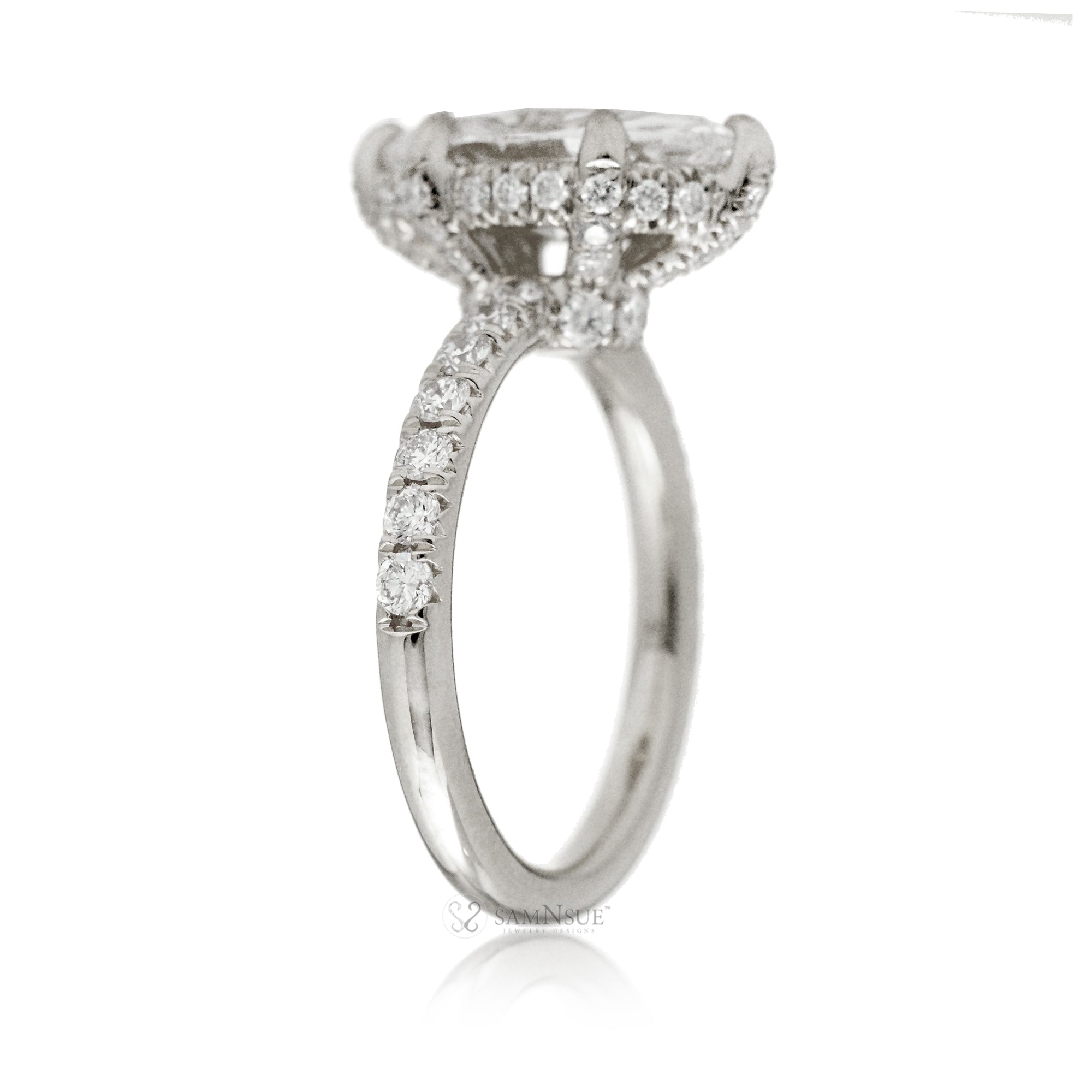 The Drenched Solitaire Marquise Diamond Ring