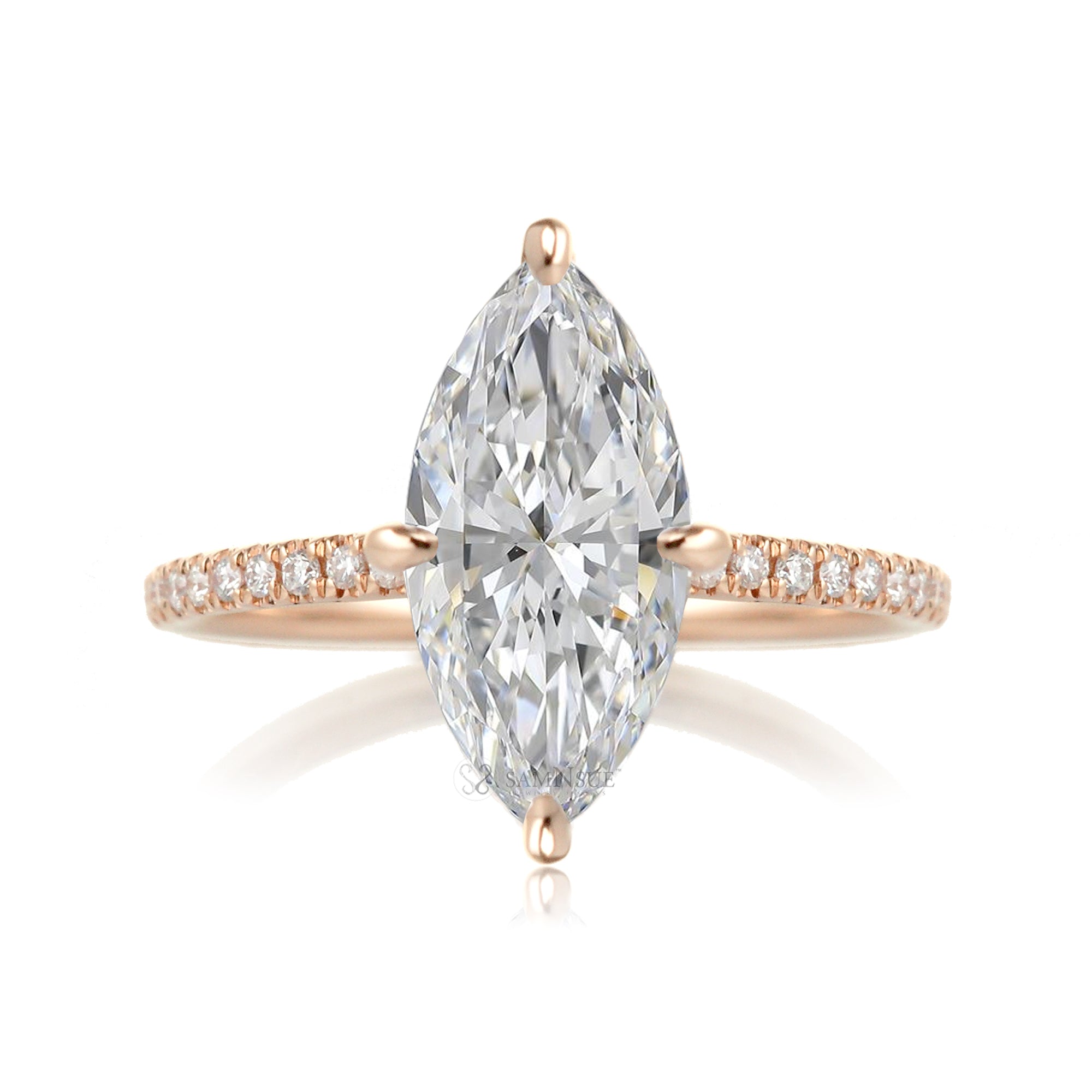 The Ava Marquise Diamond Ring ( Lab-Grown)