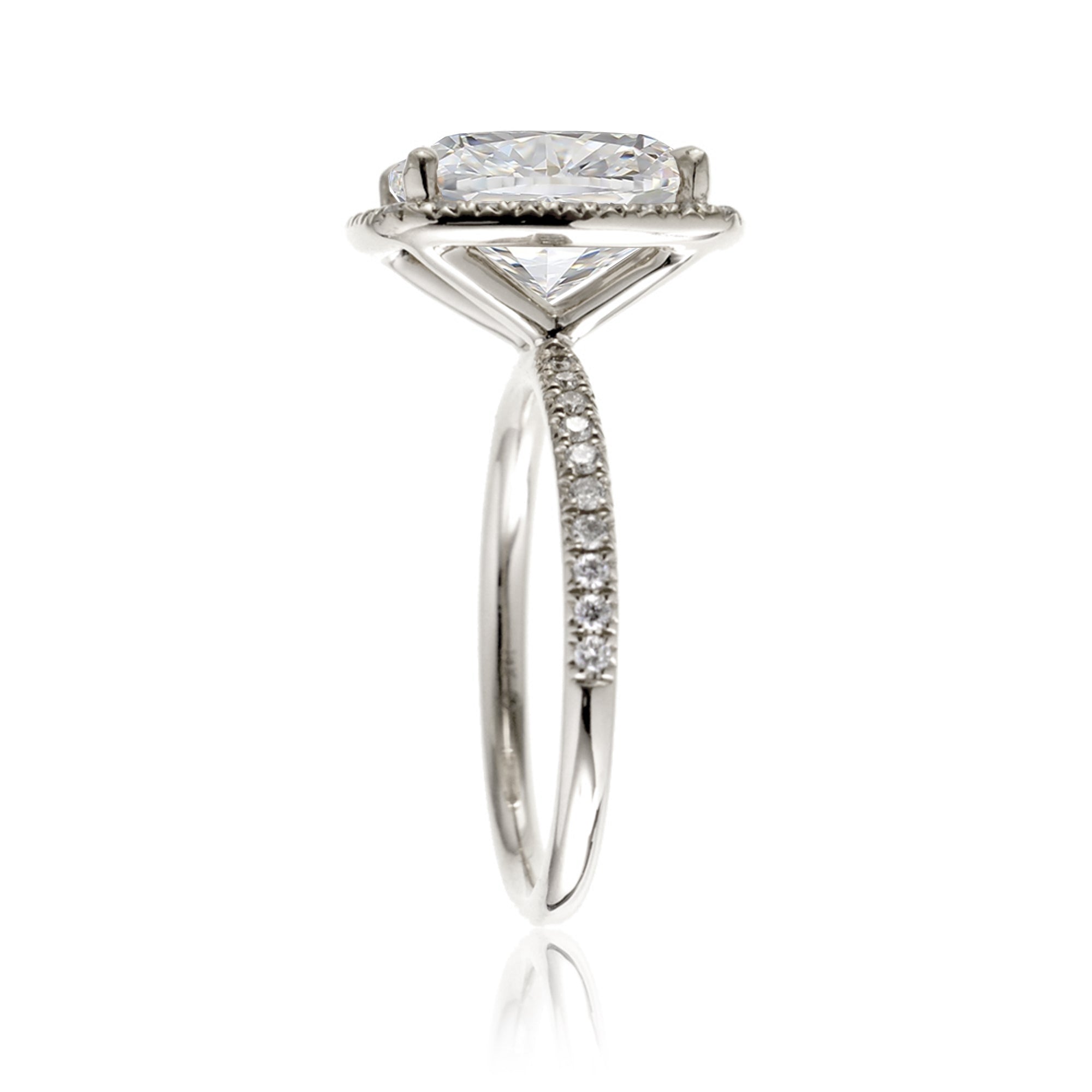 The Caitlin Cushion Moissanite Ring