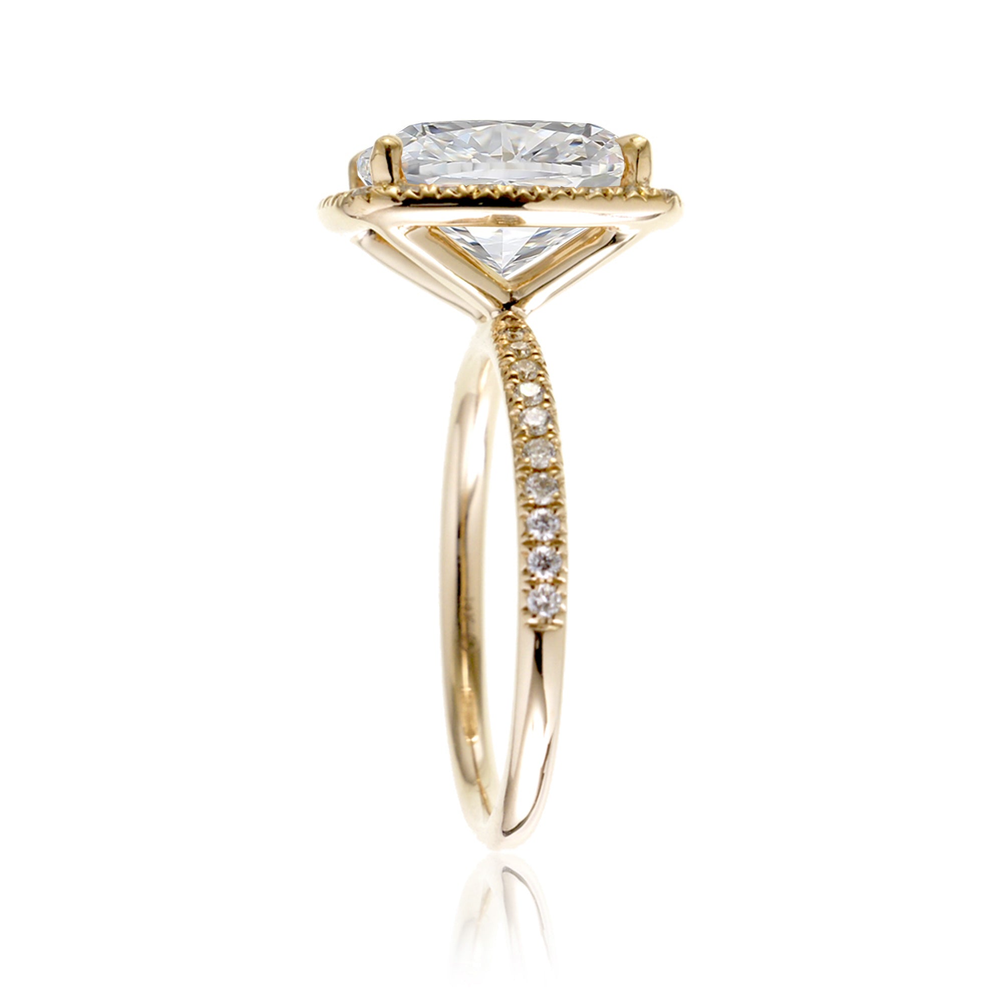 The Caitlin Cushion Moissanite Ring