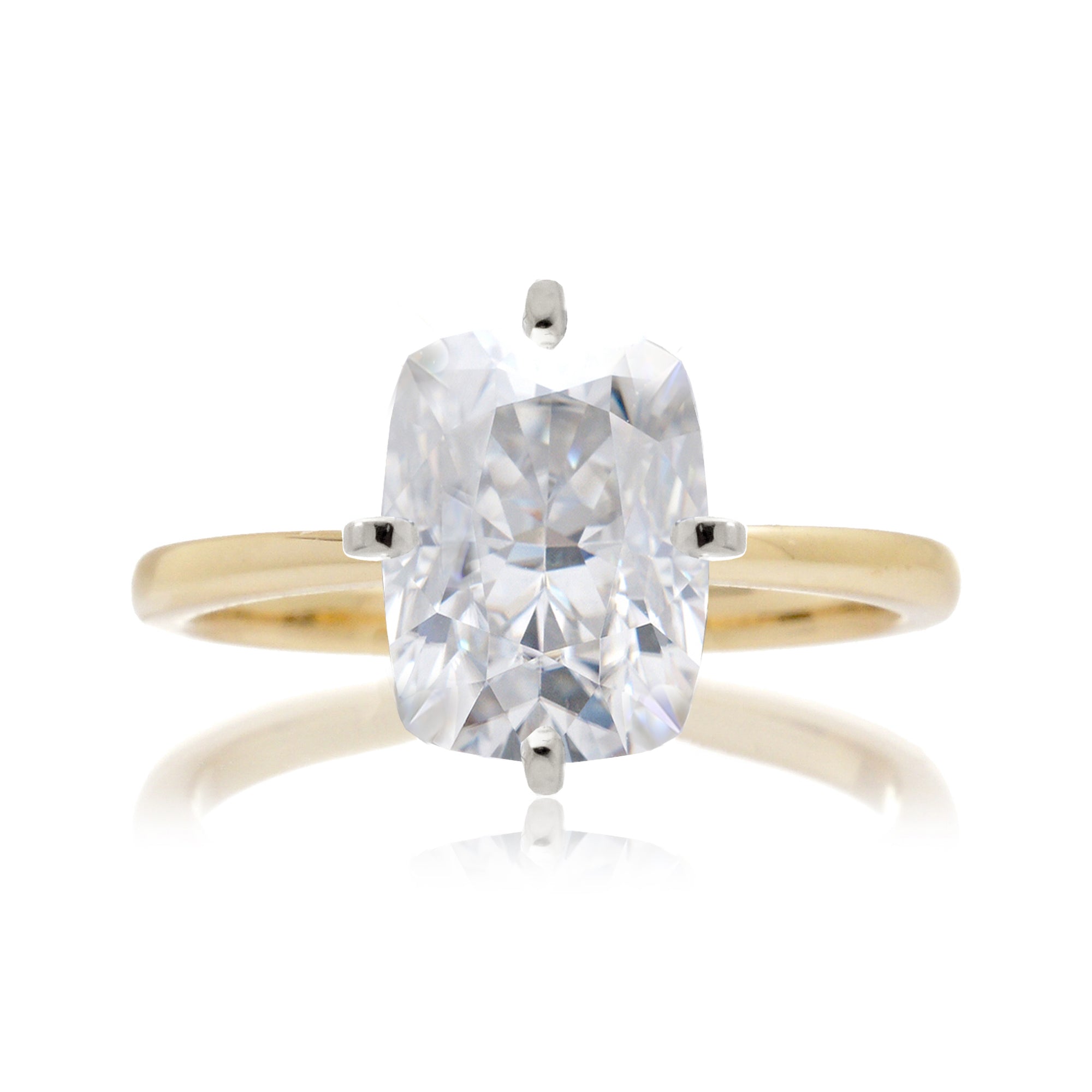 The Adeline Cushion Moissanite Ring