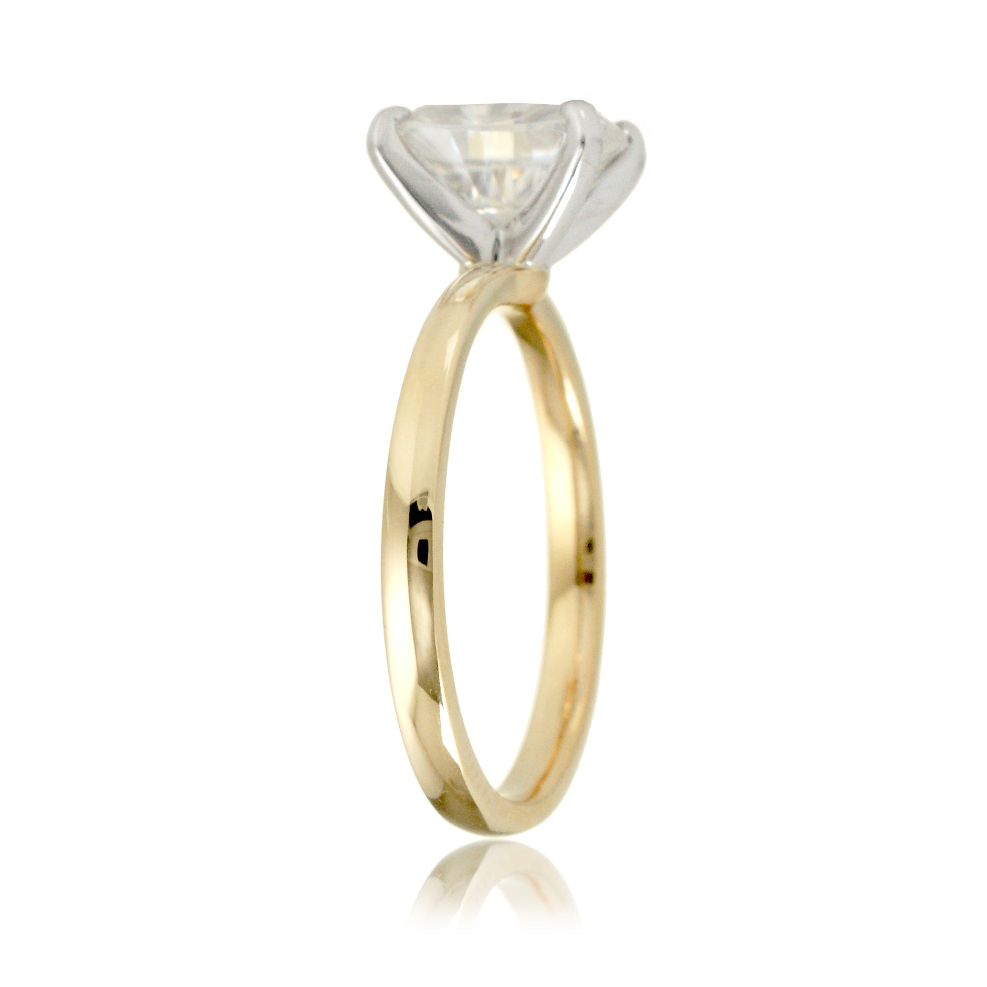 The Adeline Cushion Moissanite Ring