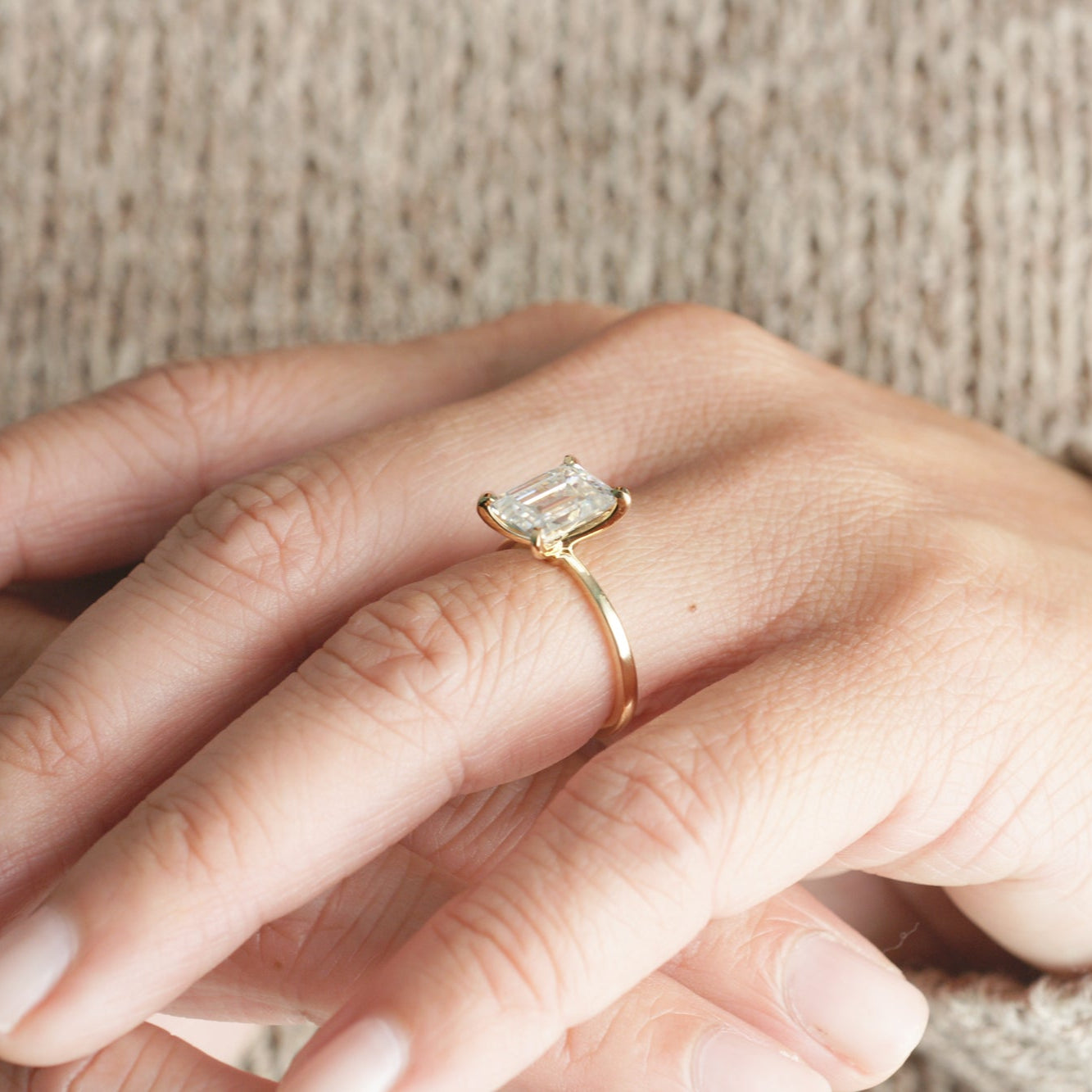 The Adeline Emerald Cut Diamond (Lab Grown)