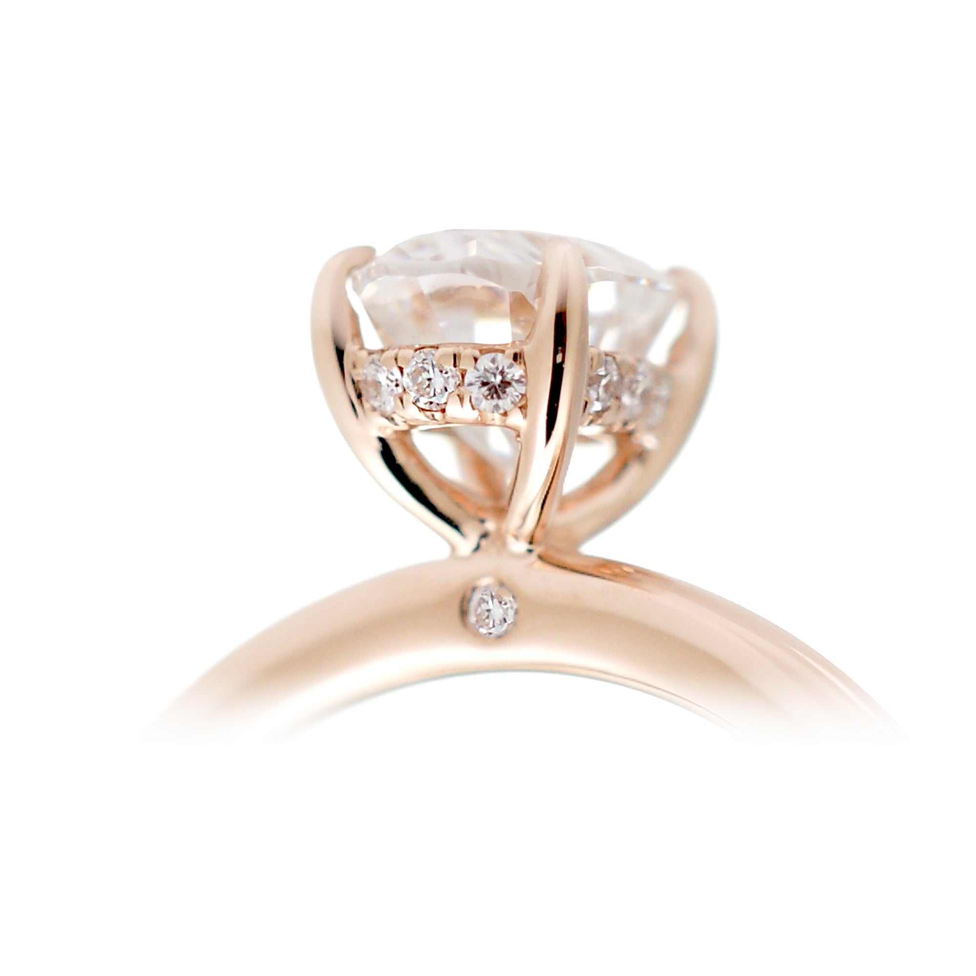 The Lucy Round Cut Moissanite Ring