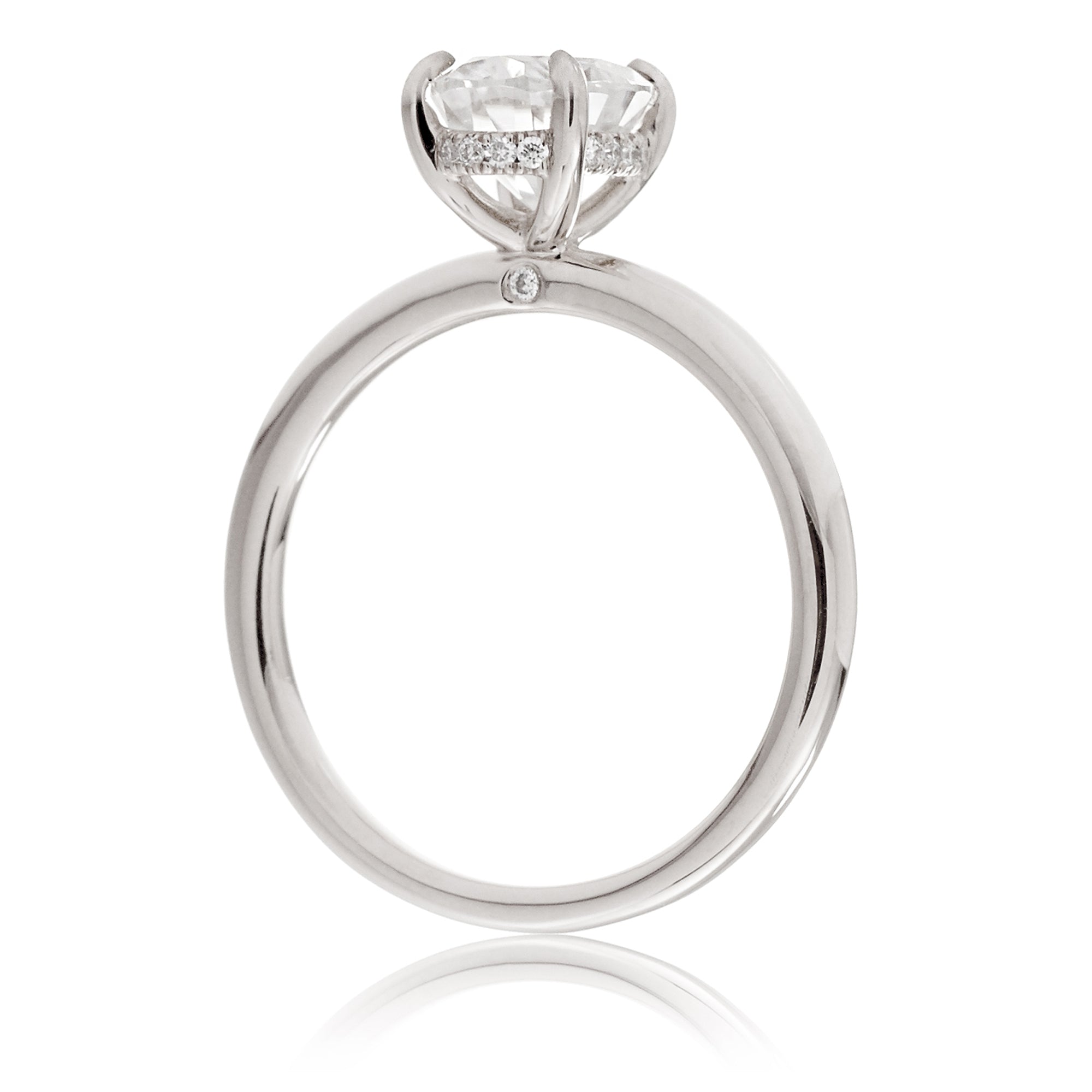 The Lucy Round Cut Moissanite Ring