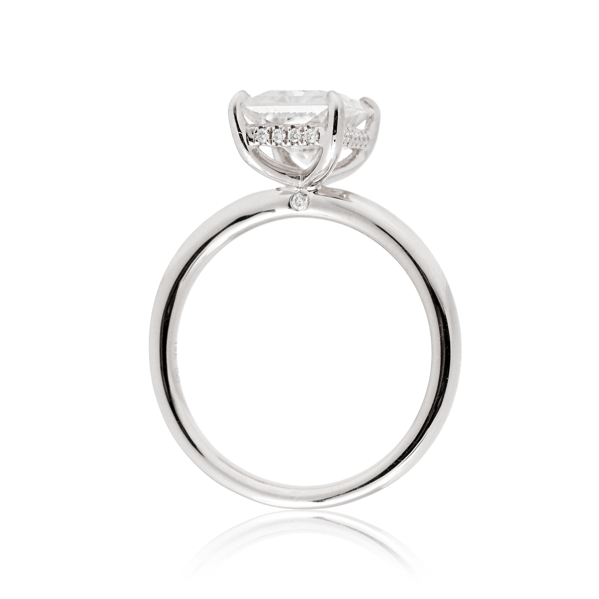 The Lucy Radiant Cut Moissanite Ring