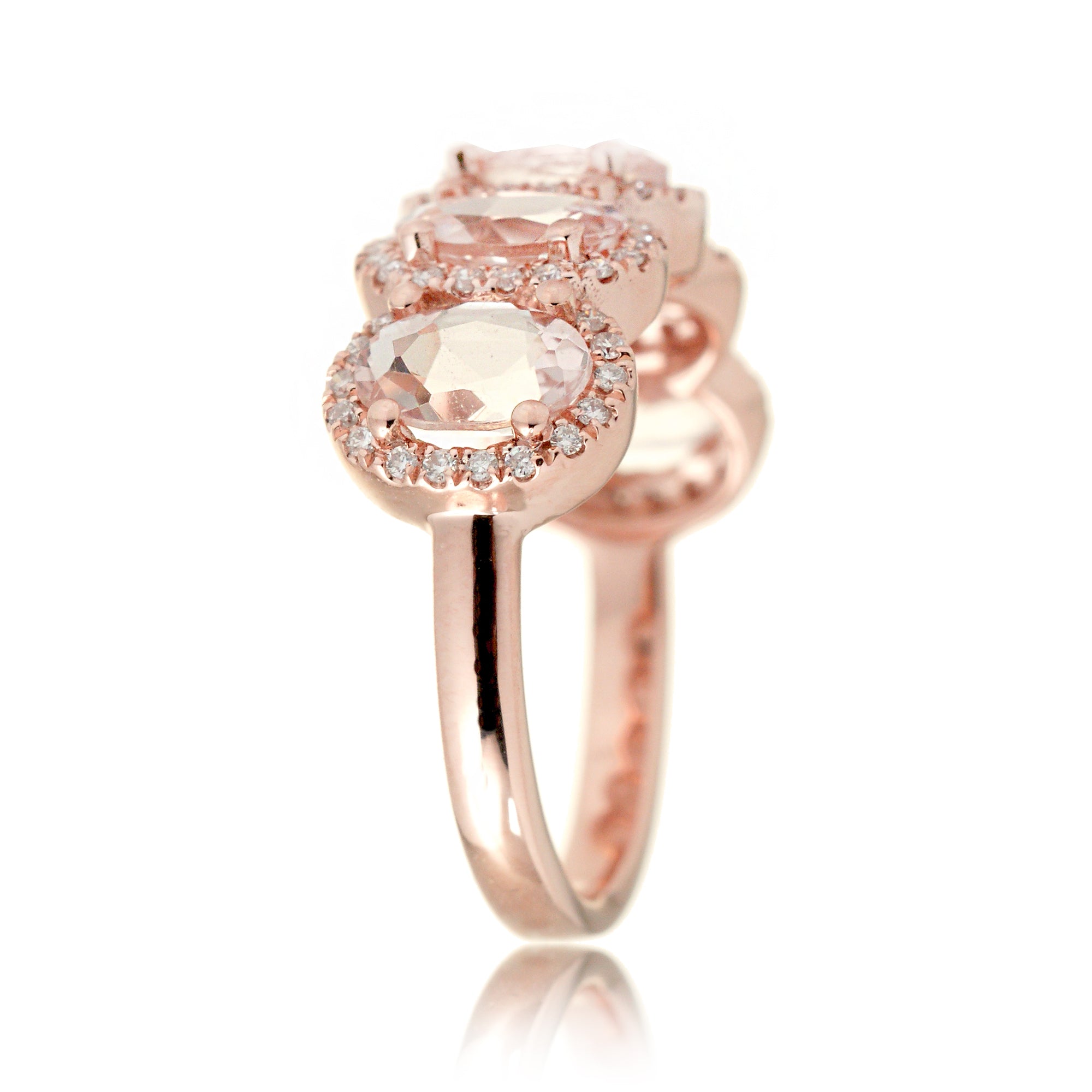 American swiss hot sale morganite rings