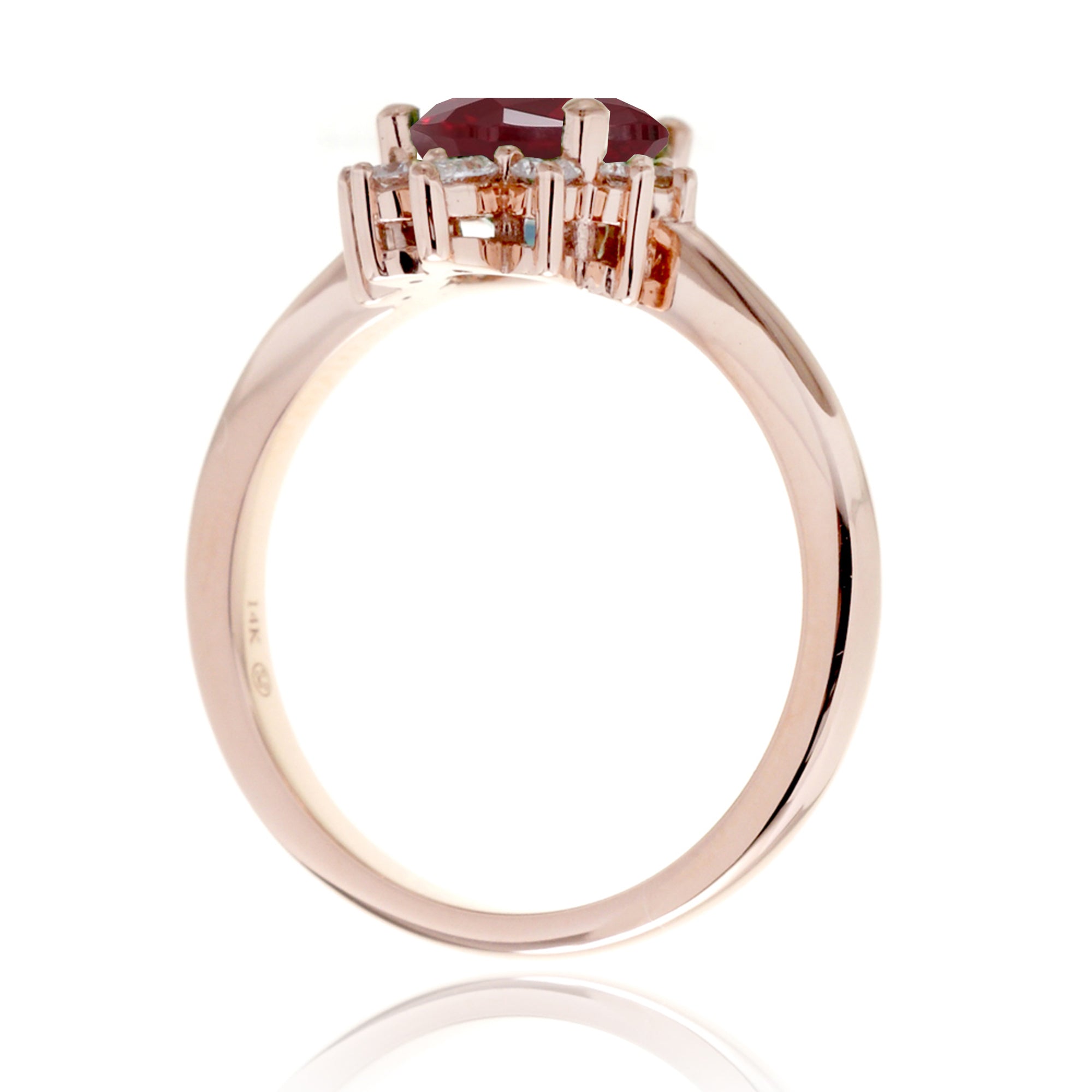 The Pacey Pear Ruby & Diamond Ring