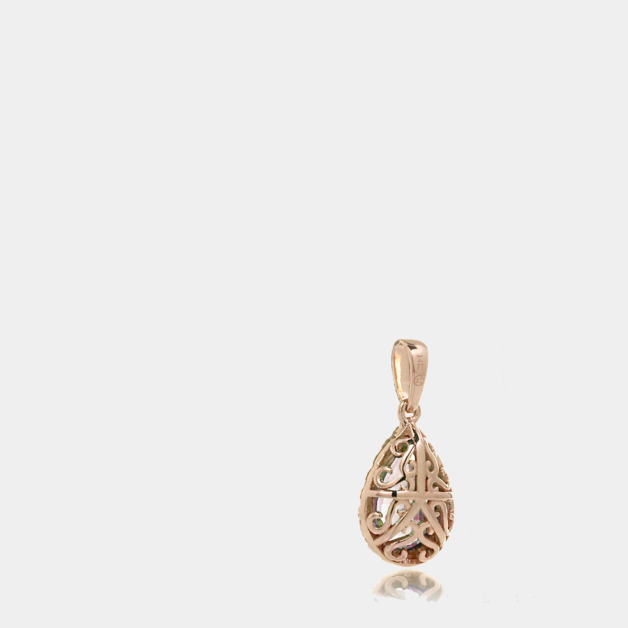 The Signature Pear Morganite Pendant/Necklace