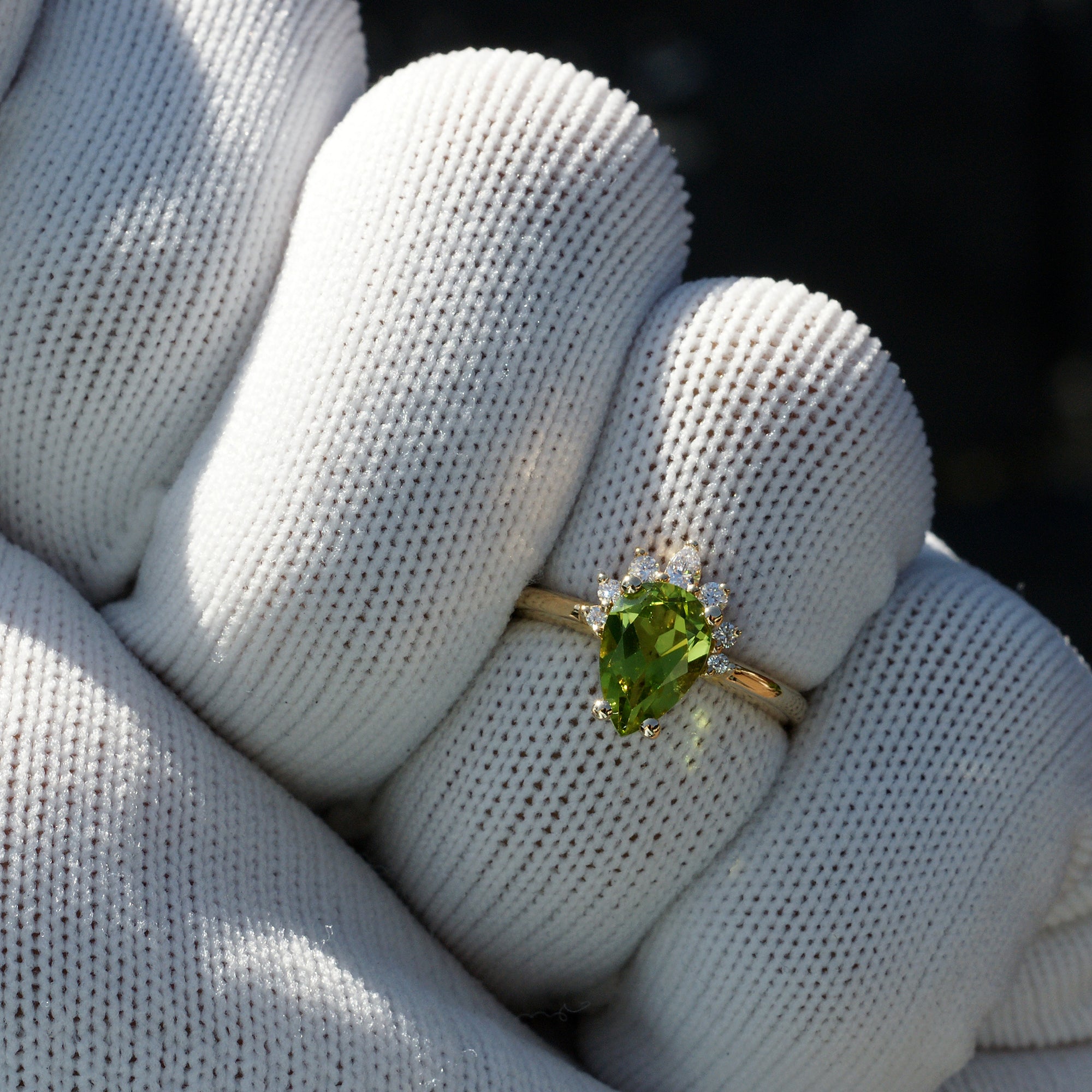 The Pacey Pear Peridot Ring 14k Yellow Gold (1.31ct. tw.)