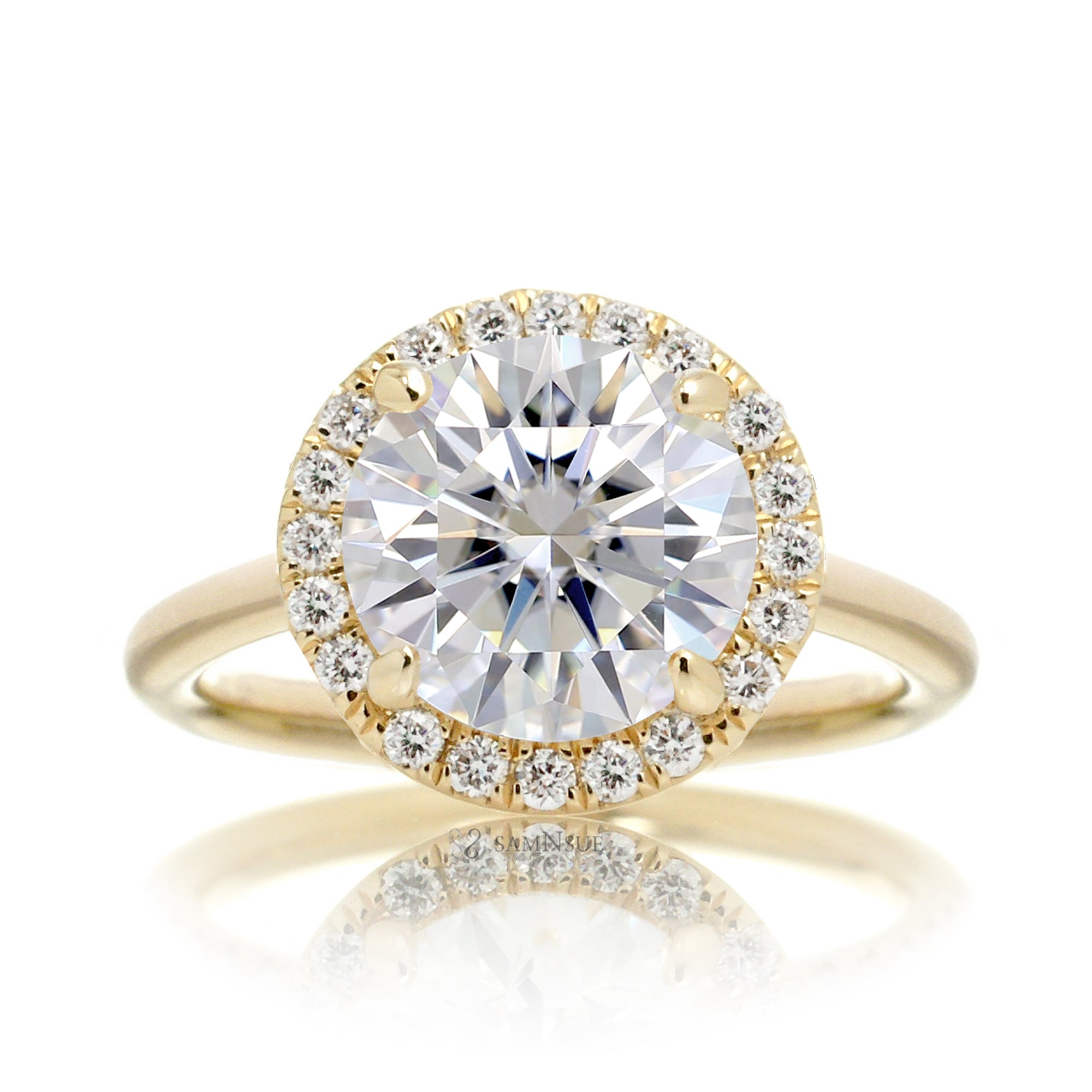 The Drenched Round Diamond Ring (Lab-Grown)