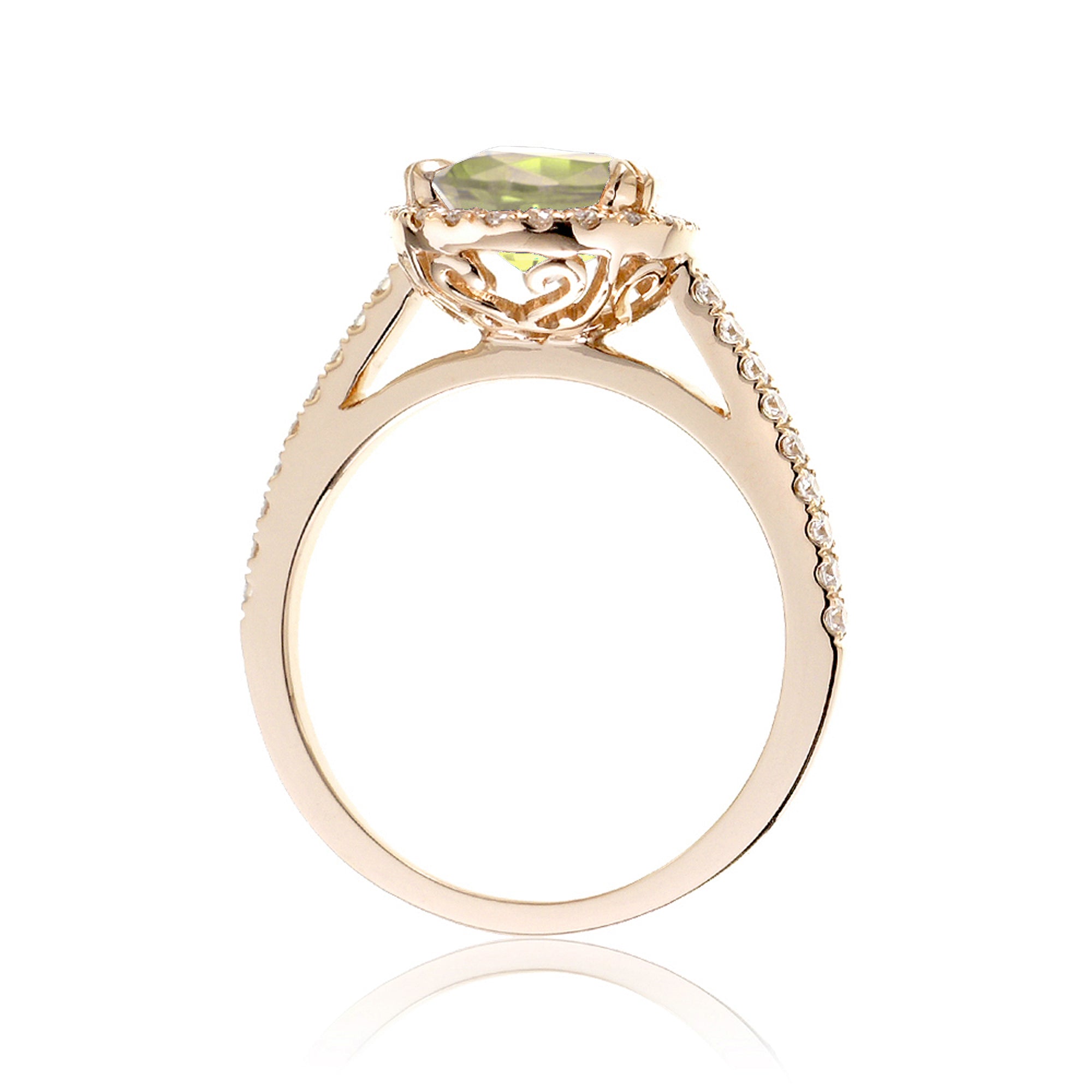 Round yellow sapphire ring the signature yellow gold