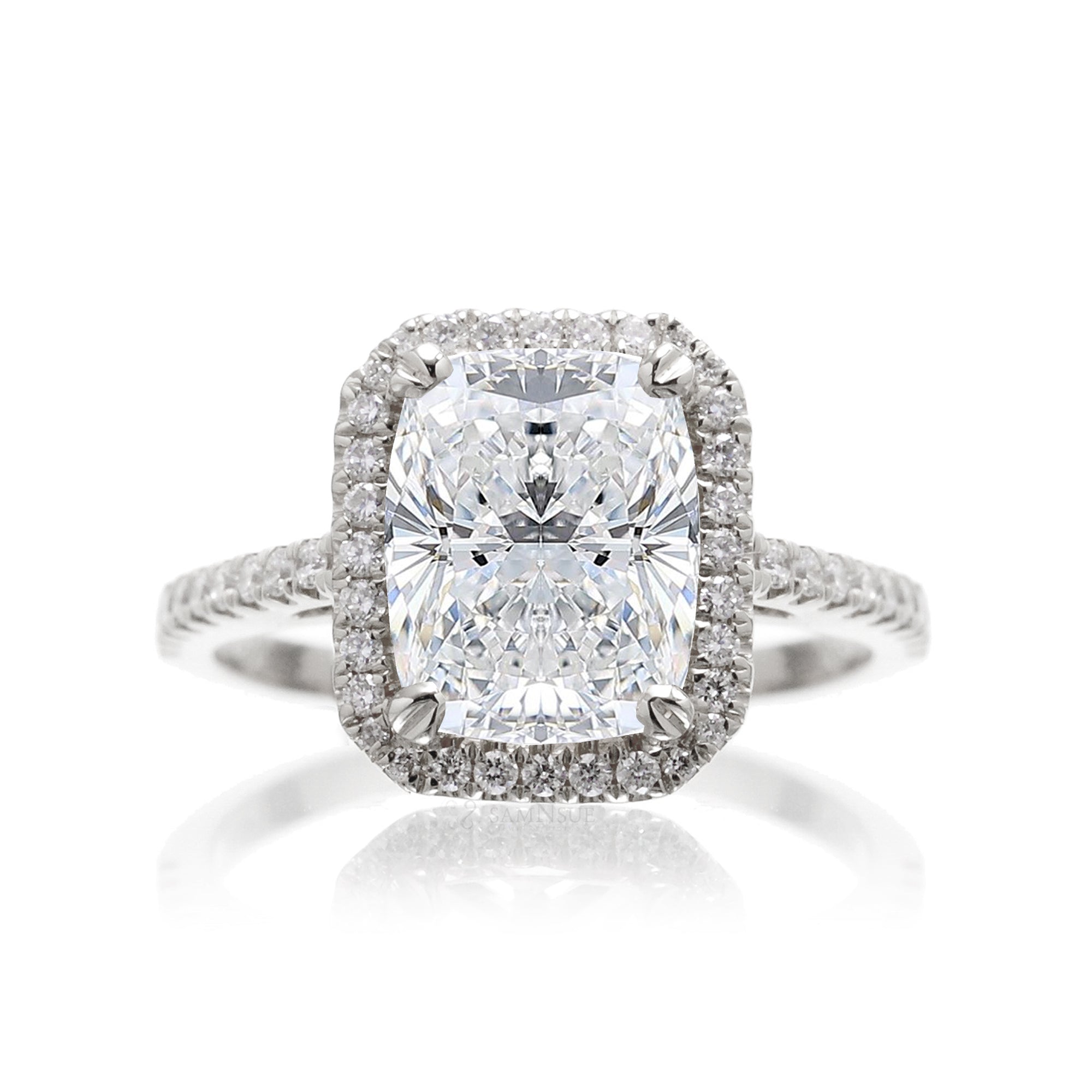 The Signature Cushion Cut Diamond Ring