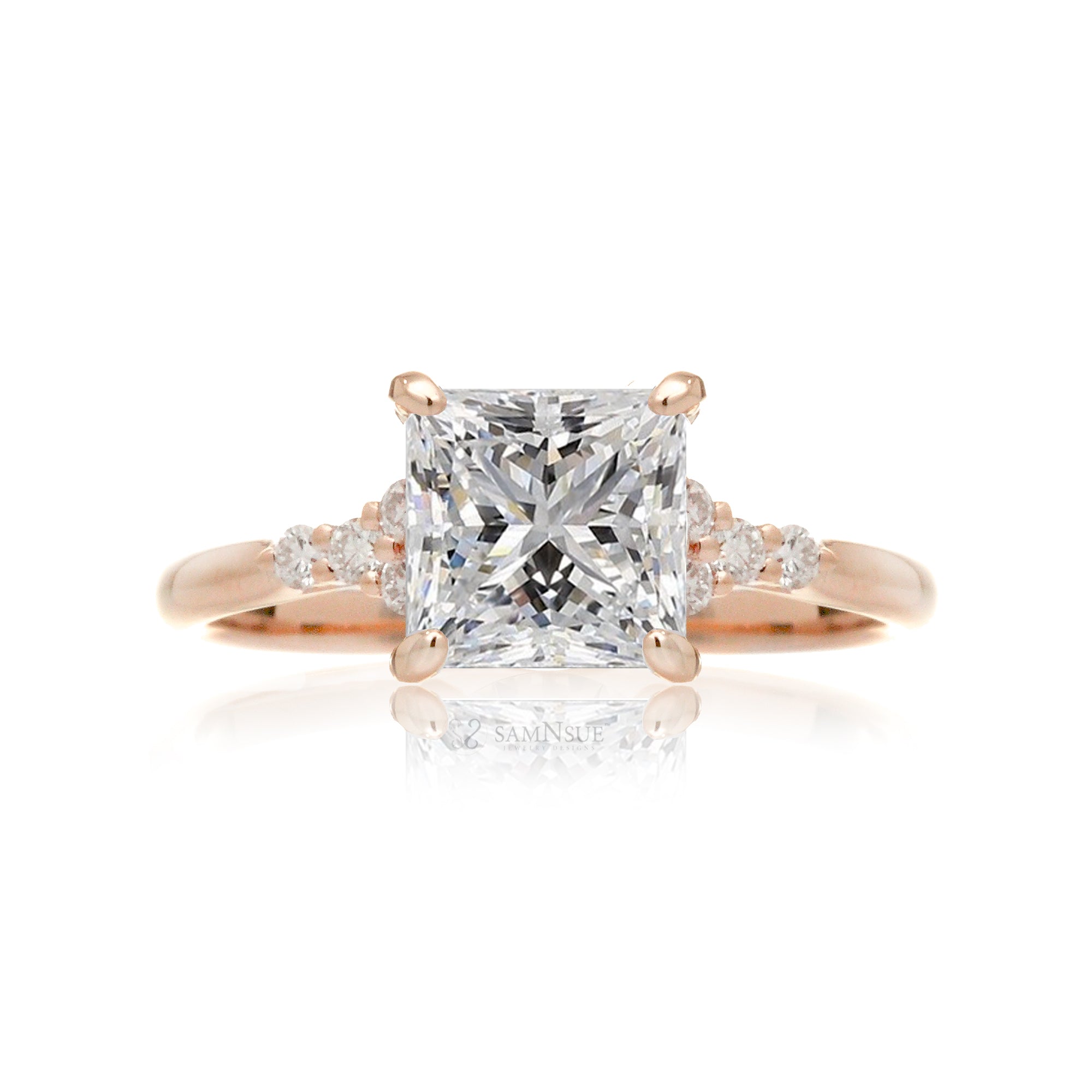 The Chloe Princess Cut Diamond Ring (Lab-Grown)