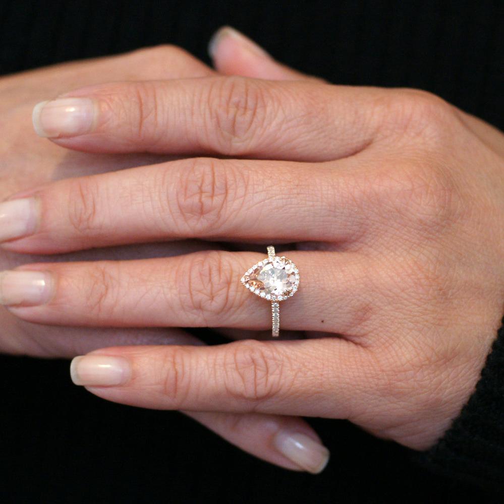 The Signature Pear Morganite Ring