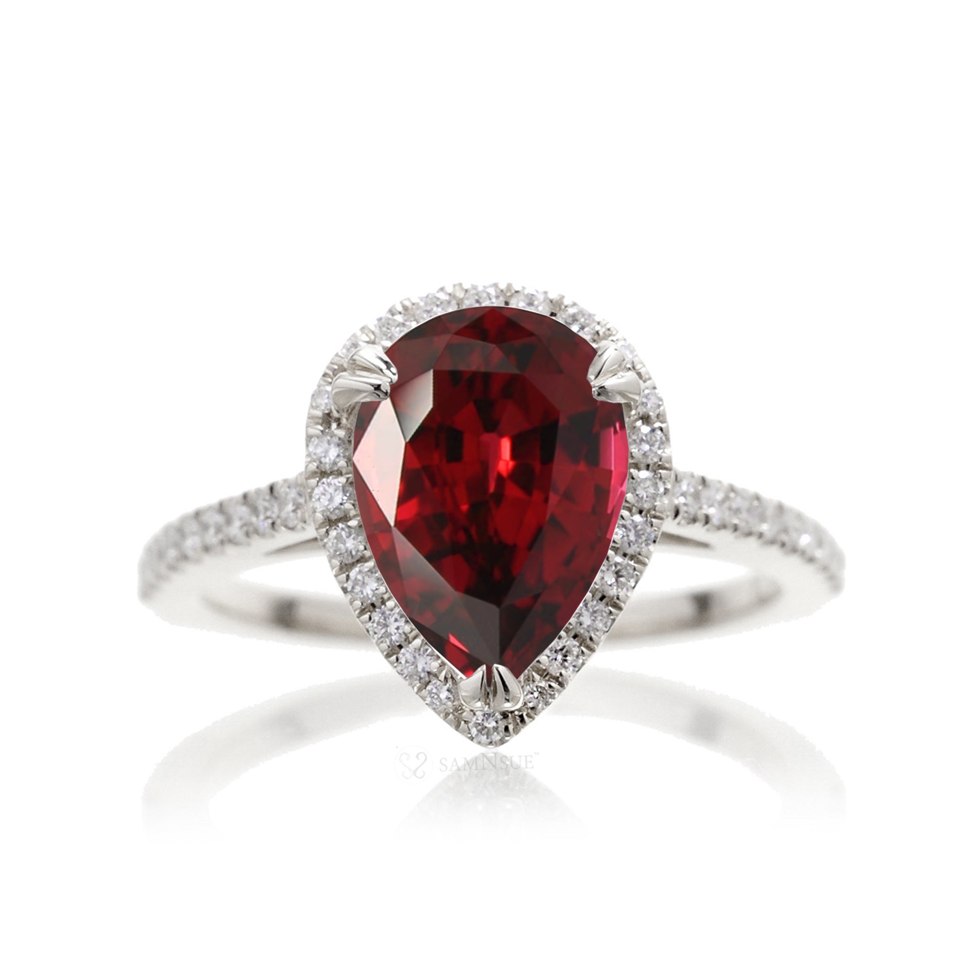 Lab created ruby deals engagement ring