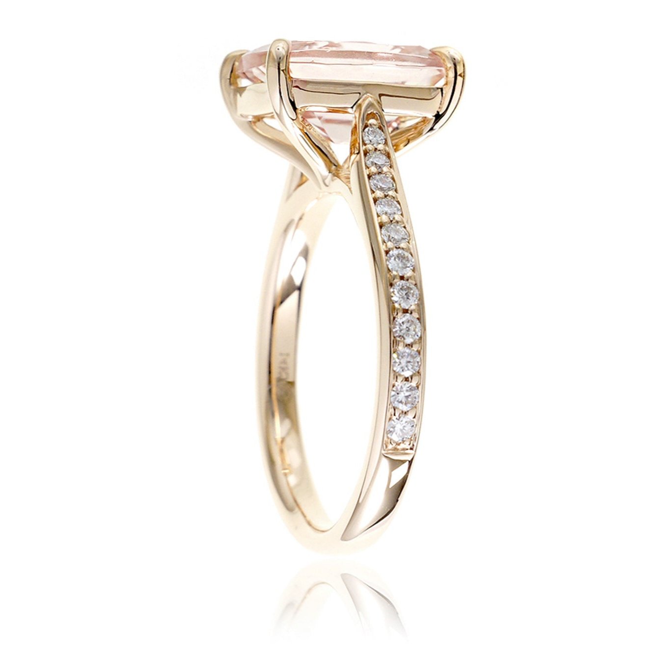 The Emily Round Cut Morganite Ring