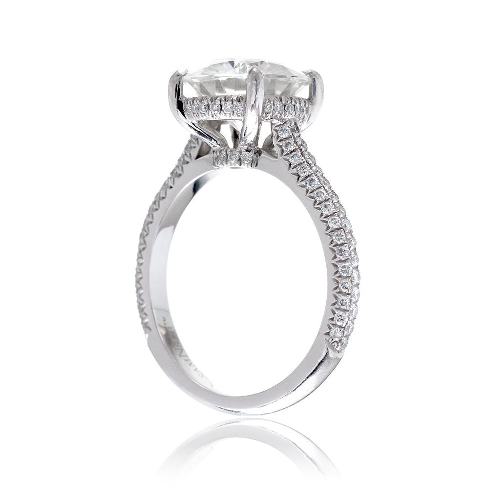 The Starlight Round Moissanite Ring