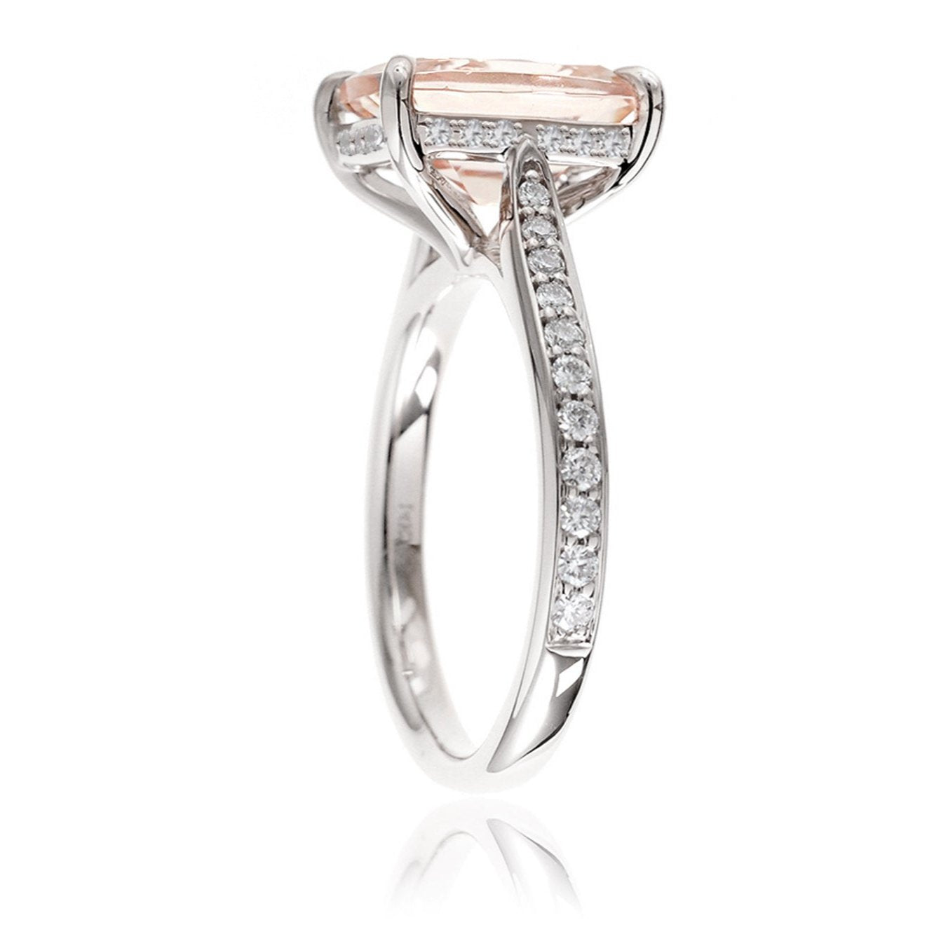 The Emily Round Cut Morganite Ring