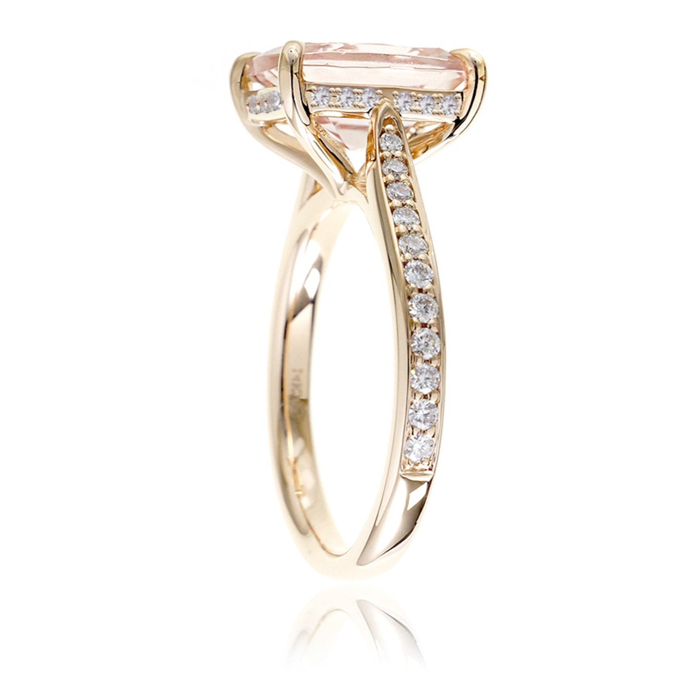 The Emily Round Cut Morganite Ring