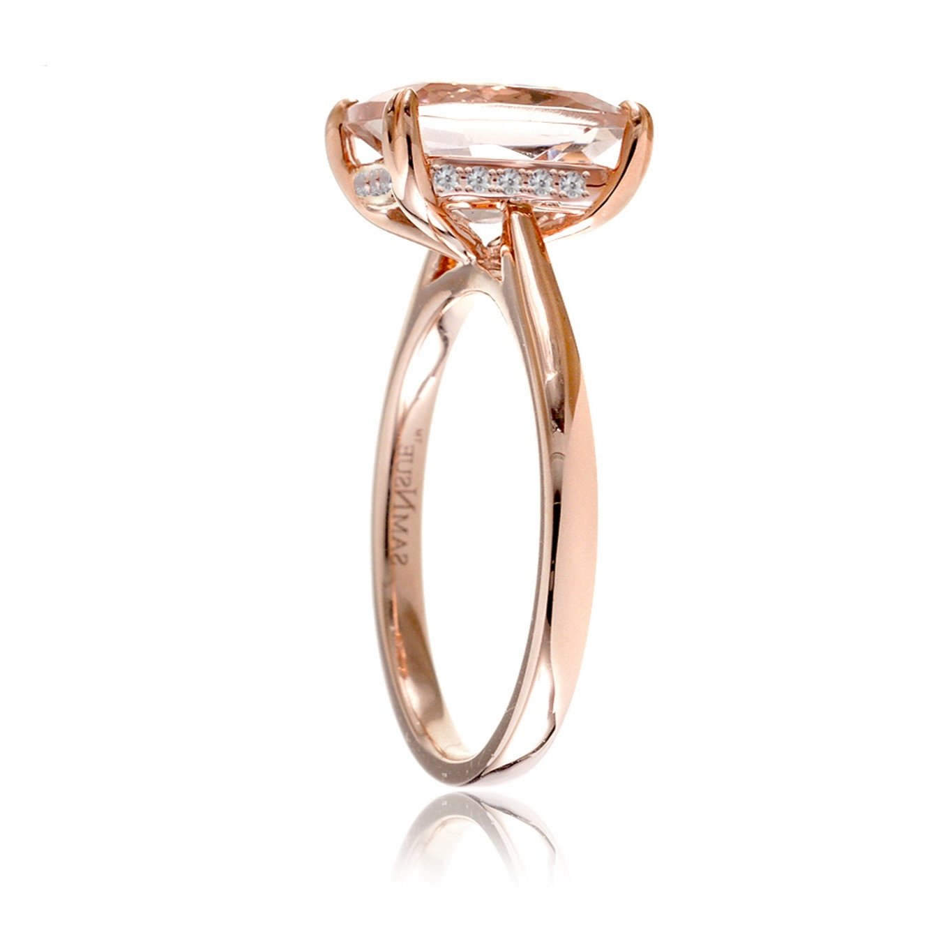 The Emily Round Cut Morganite Ring