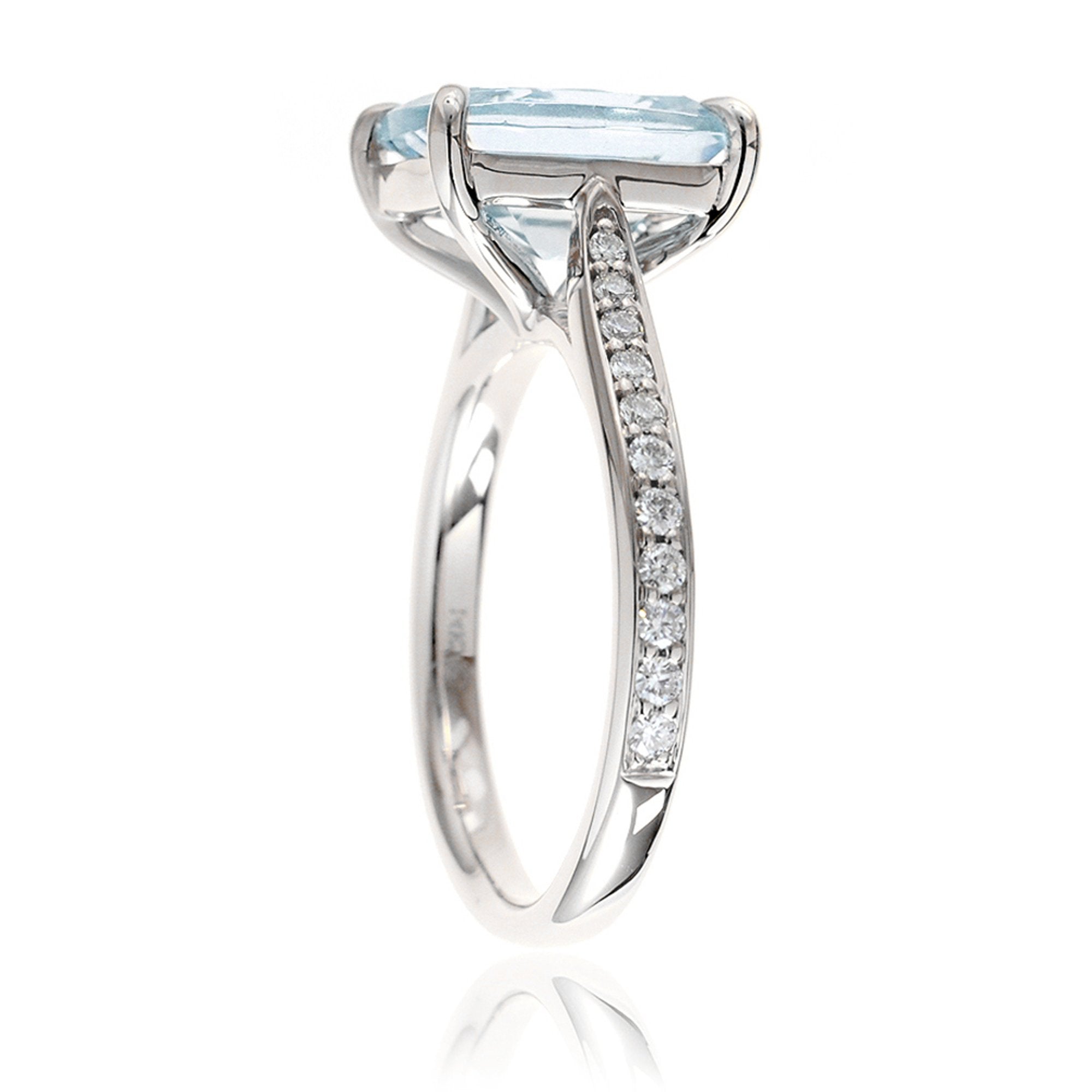 The Emily Cushion Aquamarine Engagement Ring – samNsue