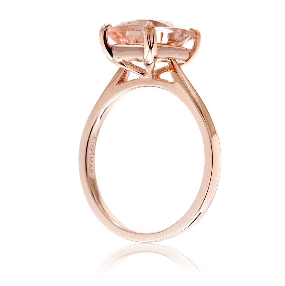 The Emily Round Cut Morganite Ring