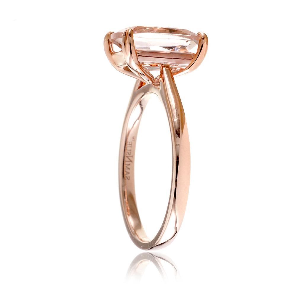 The Emily Round Cut Morganite Ring