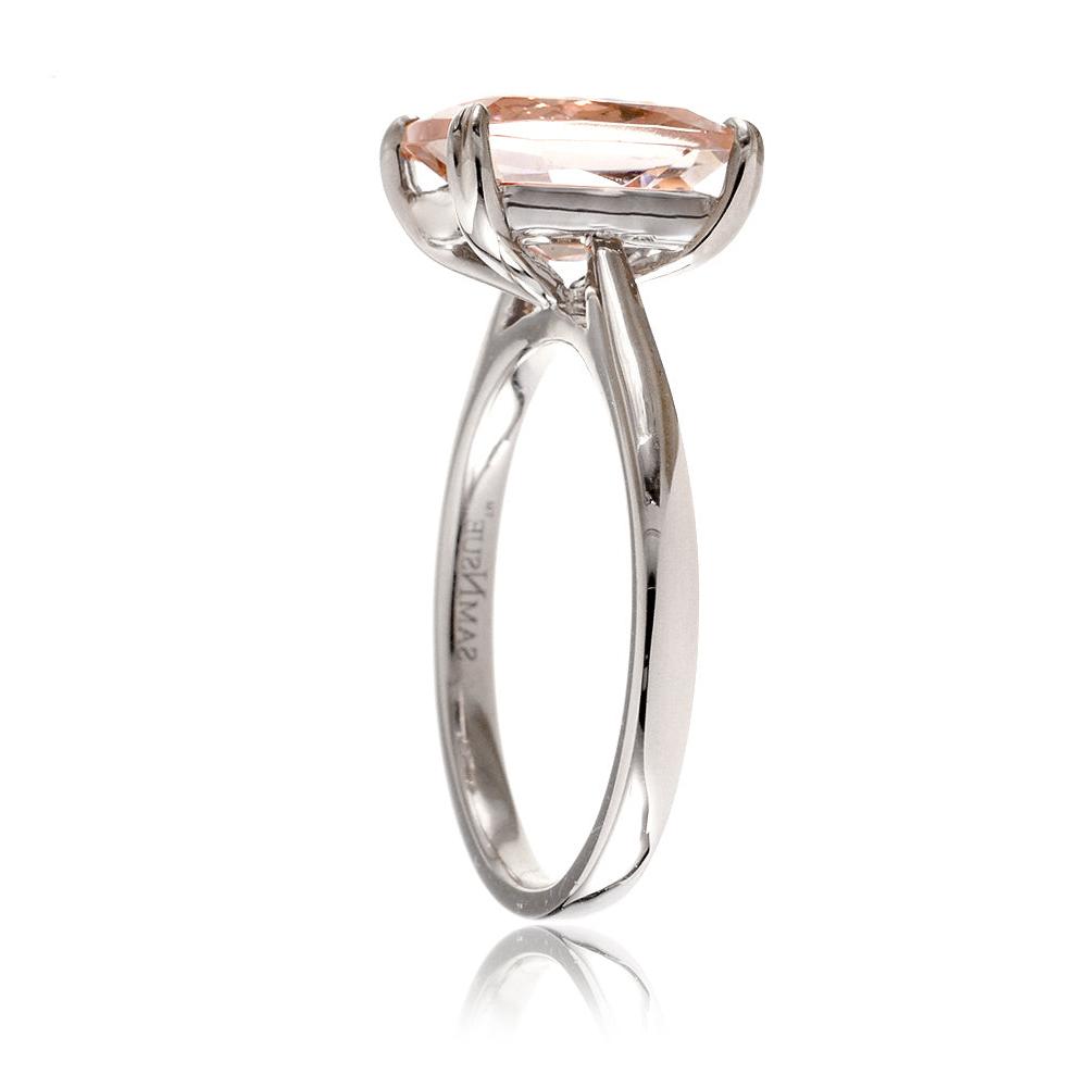 The Emily Cushion Morganite Ring