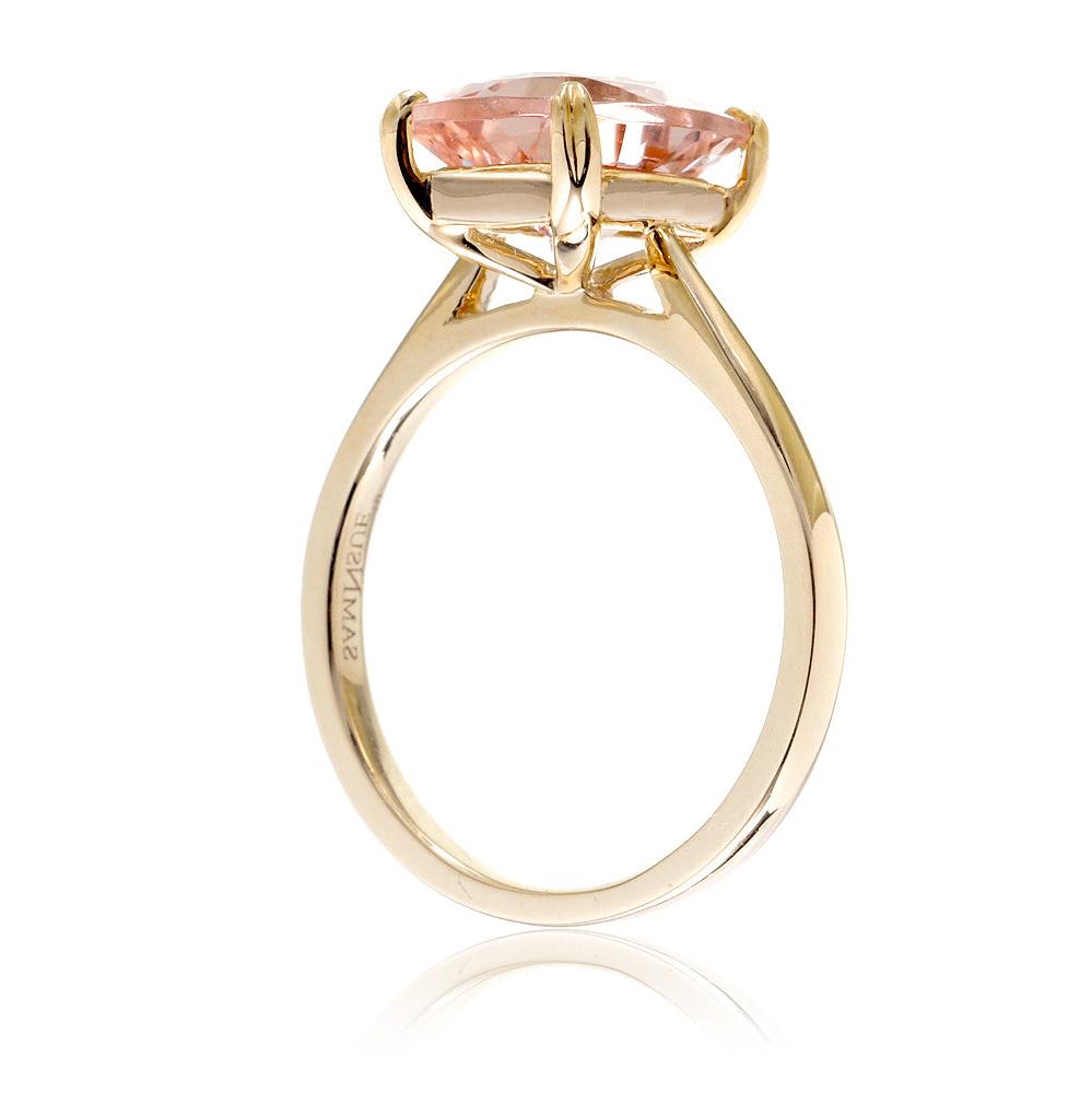 The Emily Cushion Morganite Ring