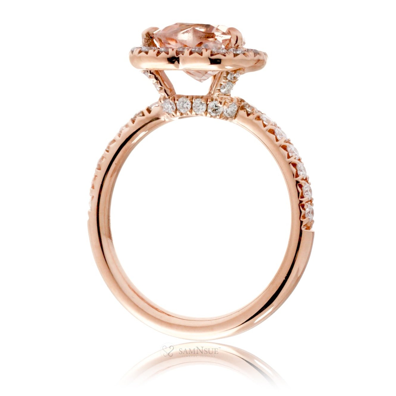 The Drenched Heart Morganite Ring