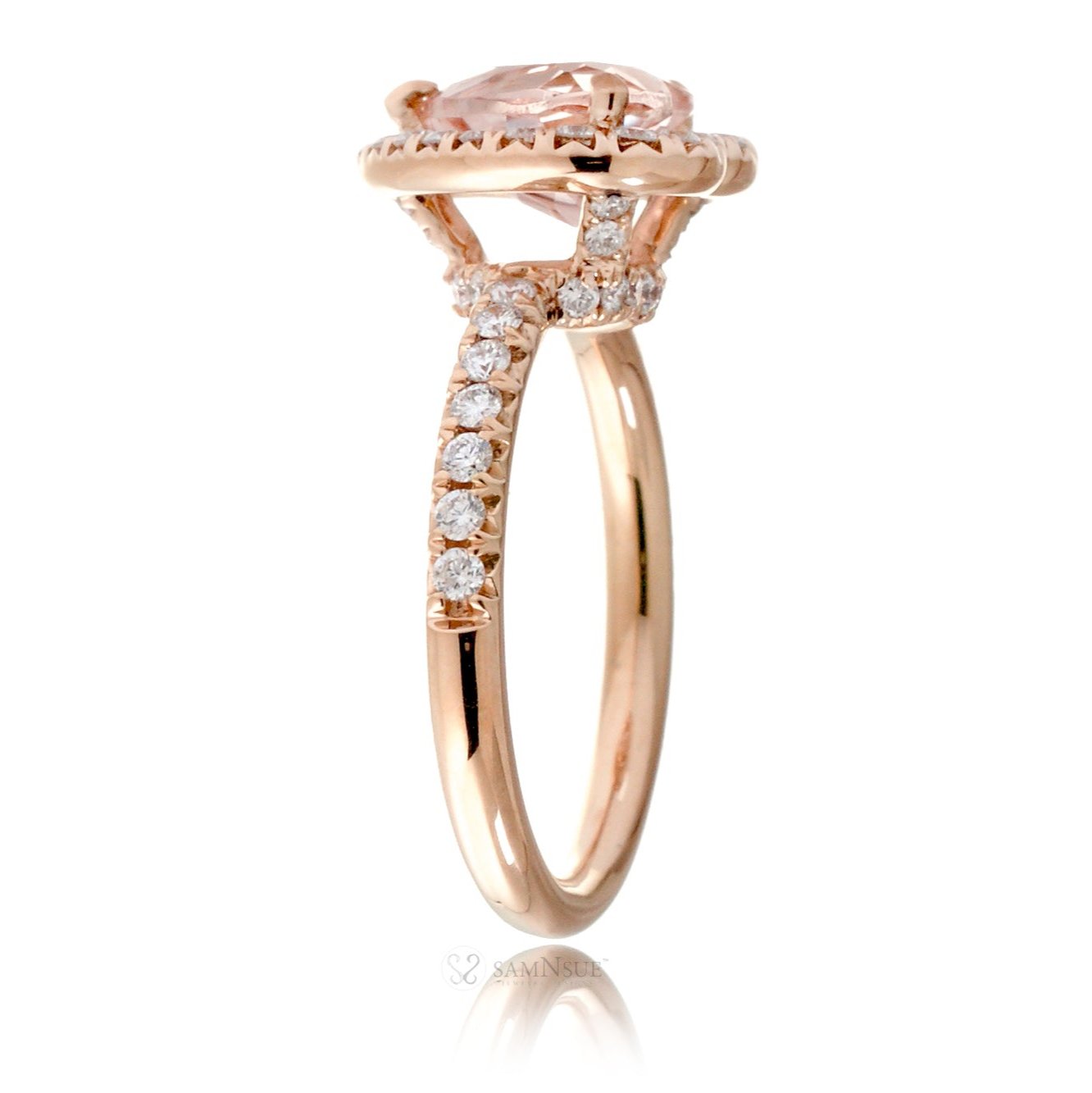 The Drenched Heart Morganite Ring