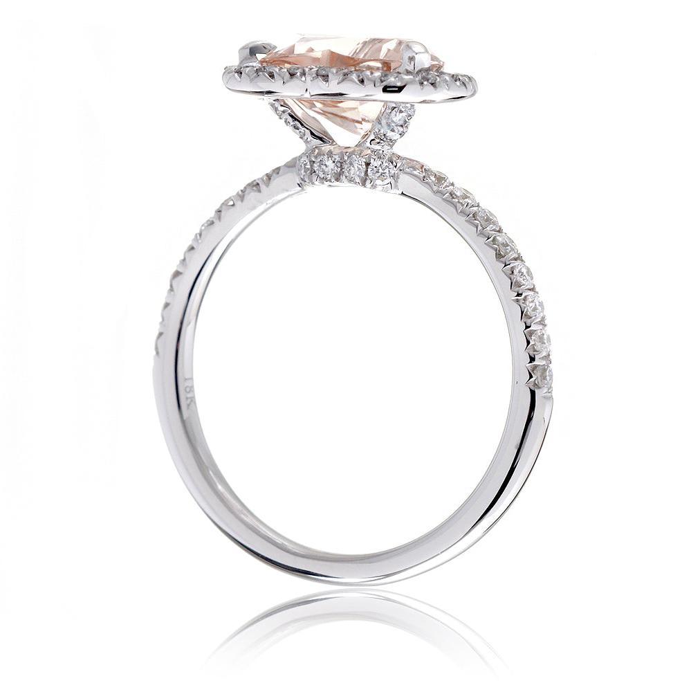 The Drenched Heart Morganite Ring