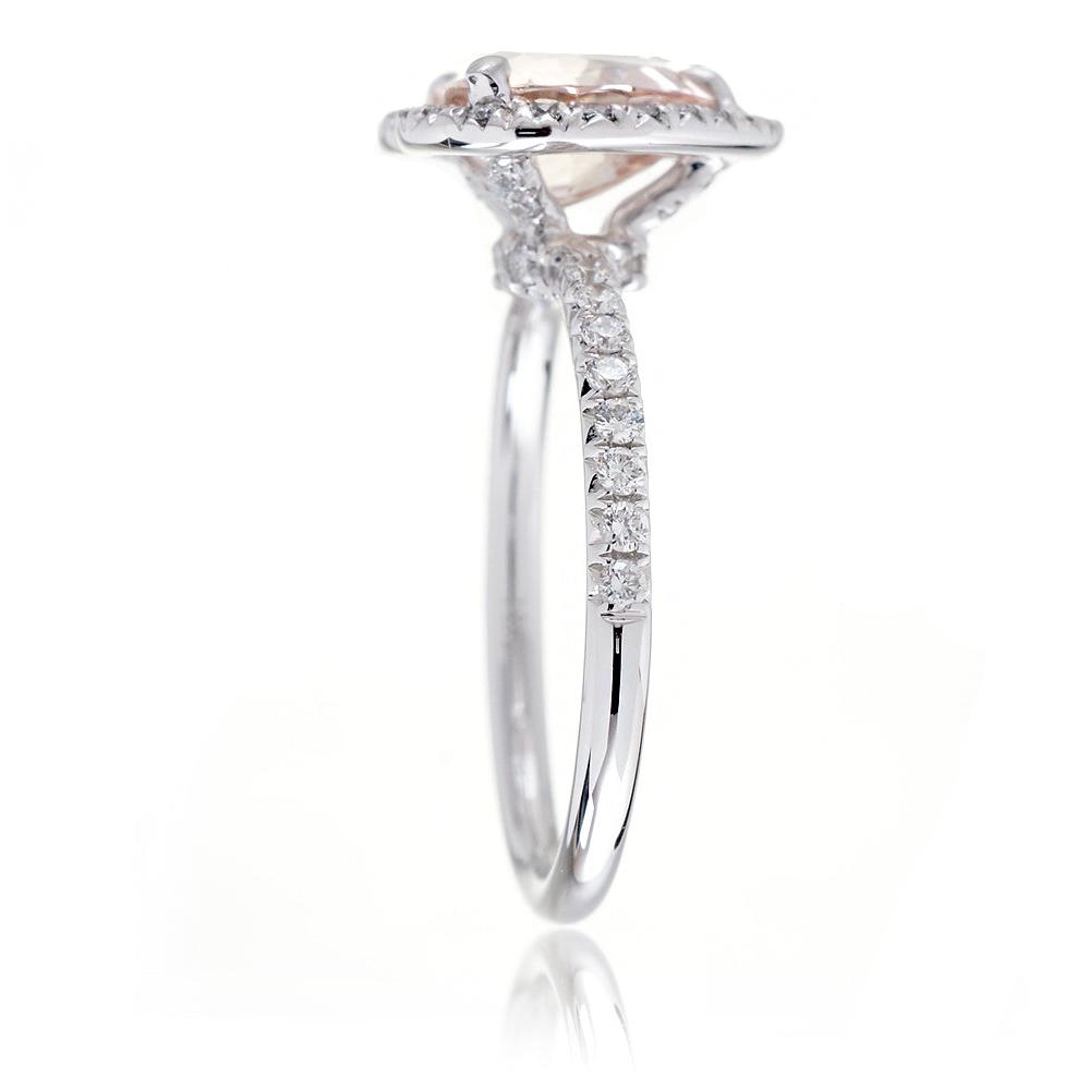 The Drenched Heart Morganite Ring