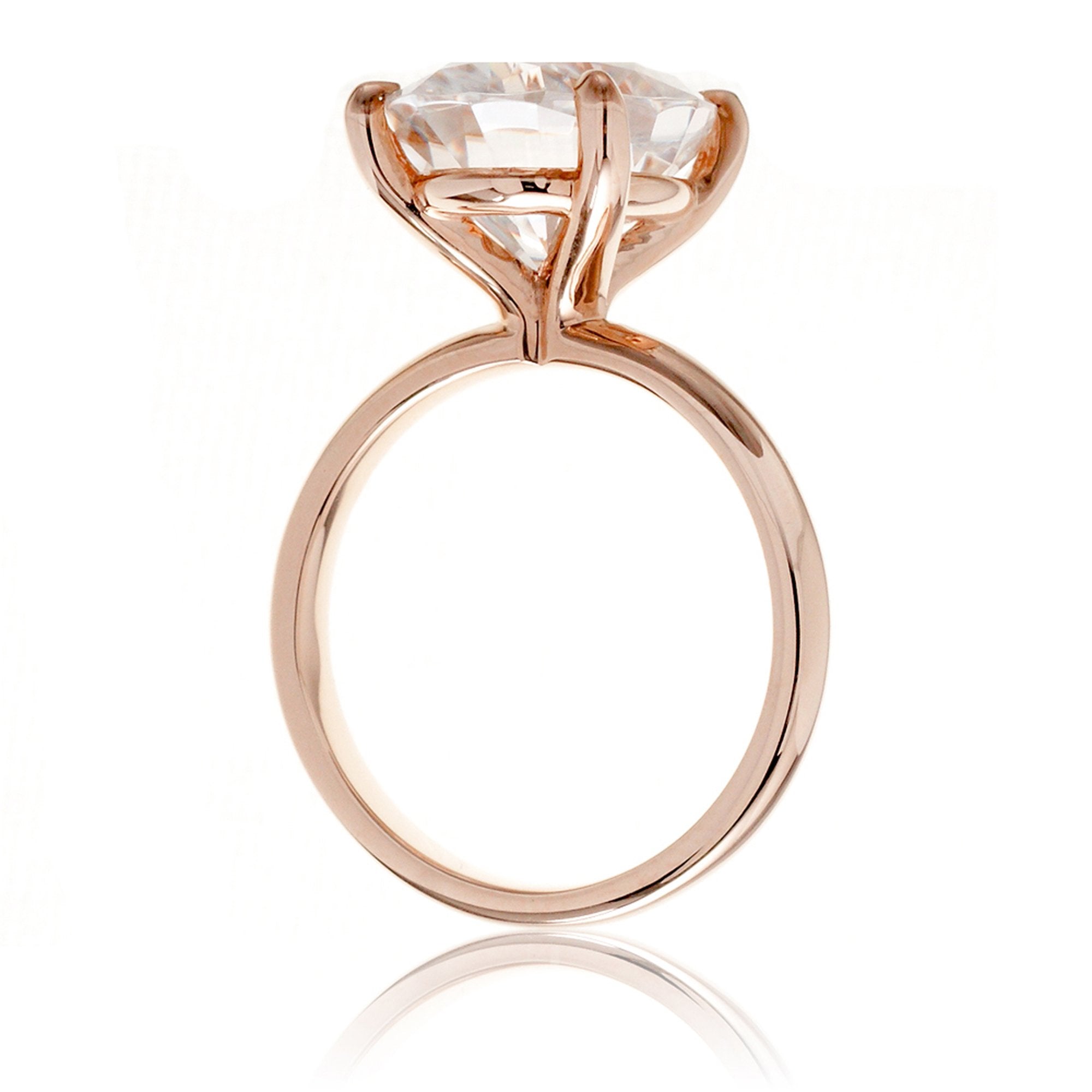 The Kim Oval Moissanite Ring