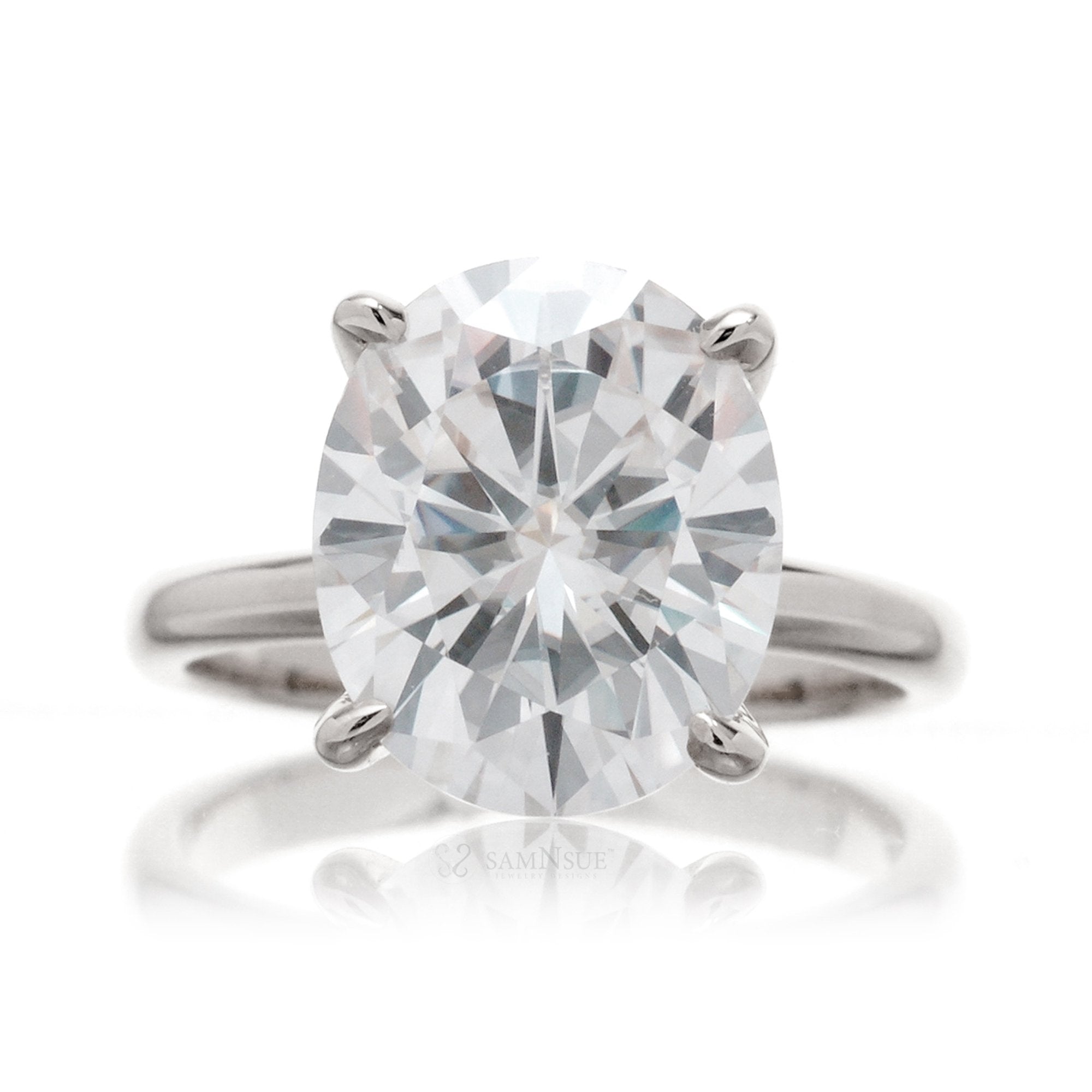 The Kim Oval Moissanite Ring