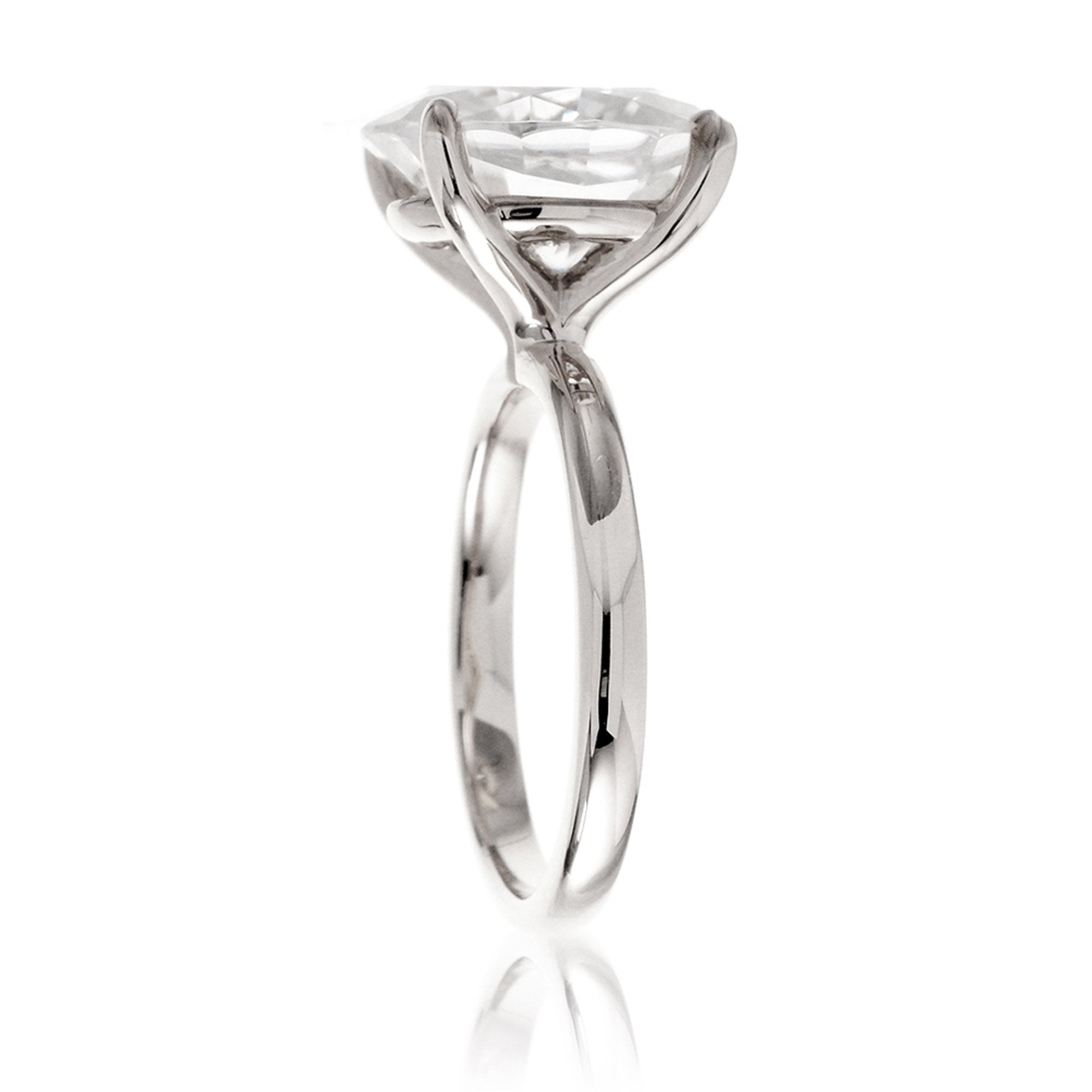 The Kim Oval Moissanite Ring