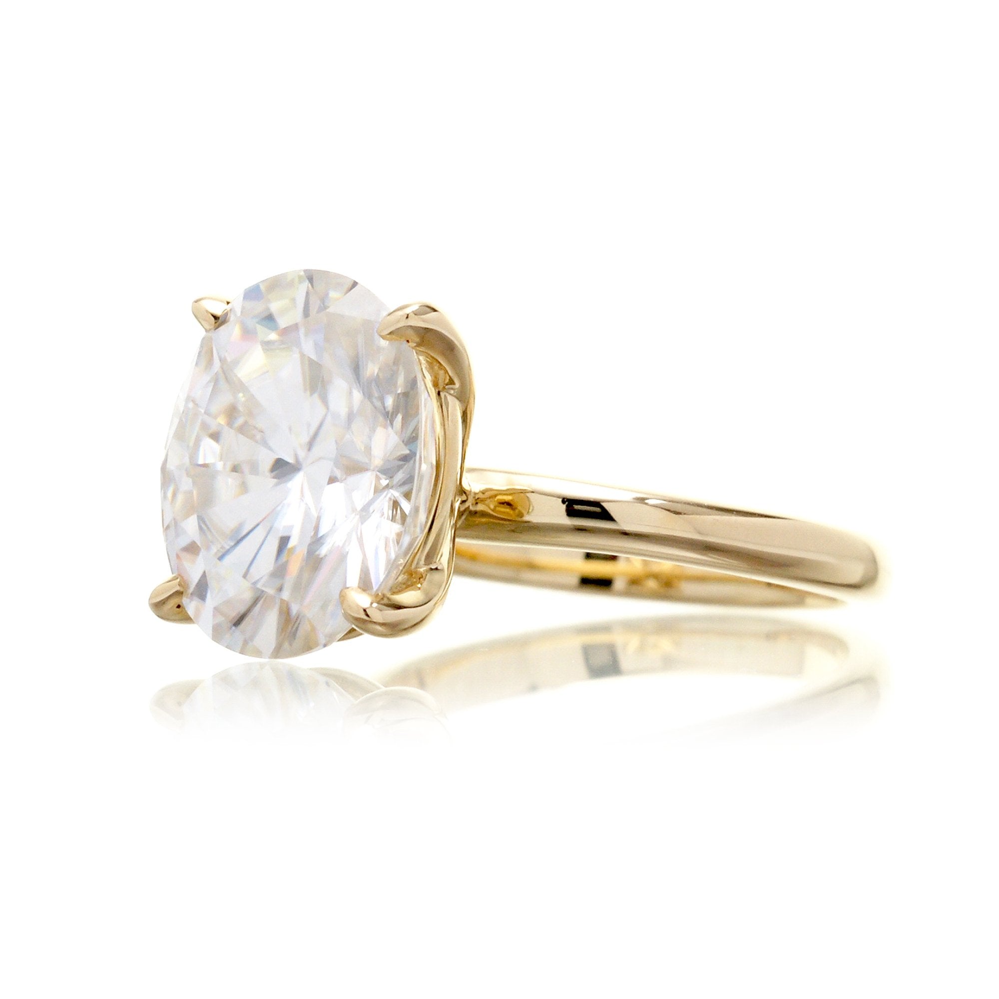 The Kim Oval Moissanite Ring