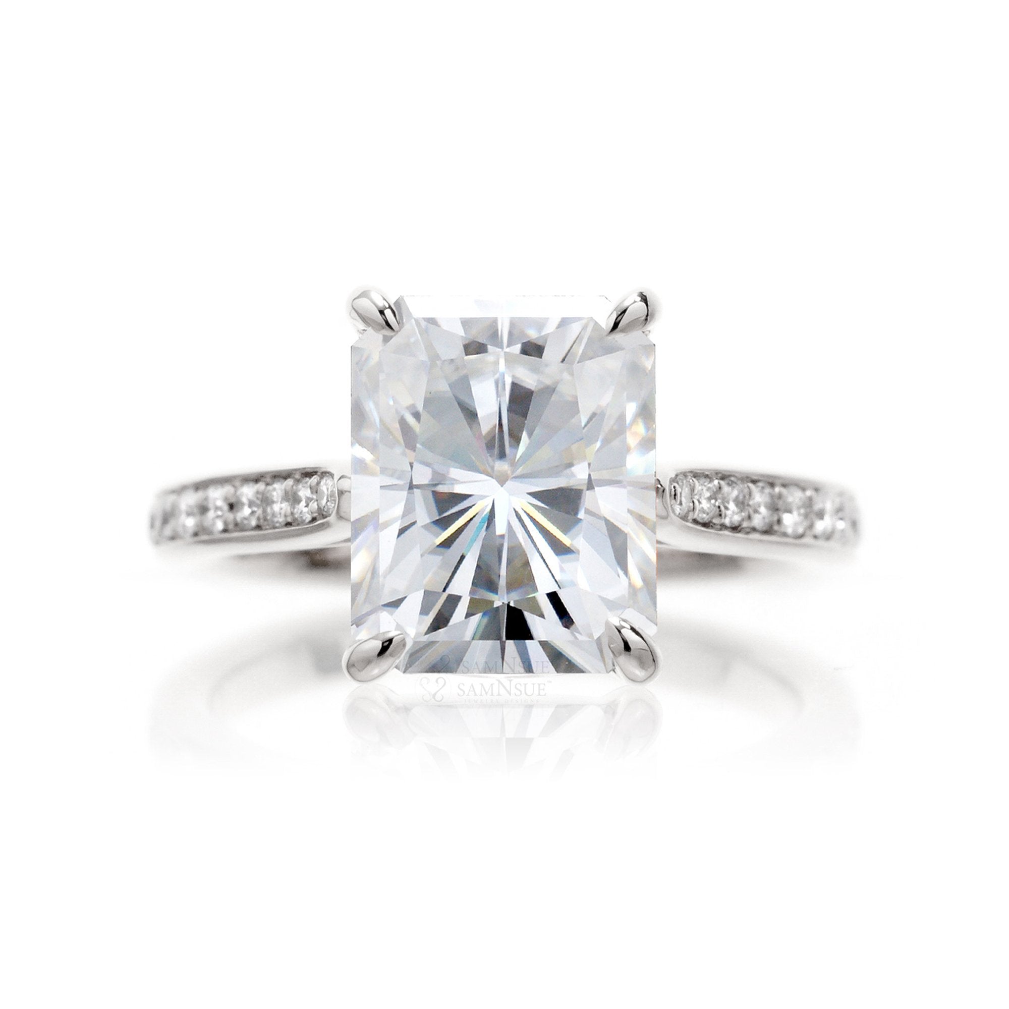 The Emily Radiant Moissanite Ring