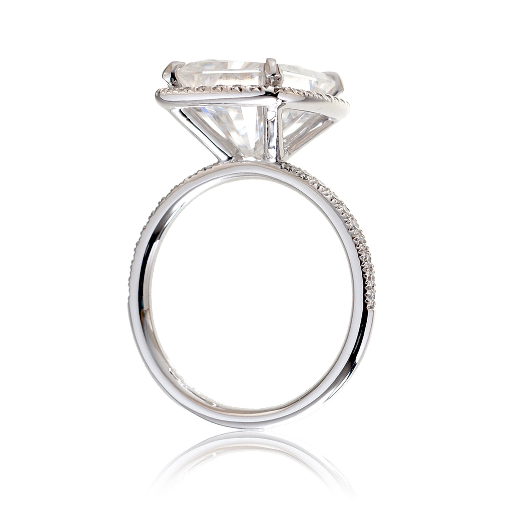 The Caitlin Radiant Moissanite Ring