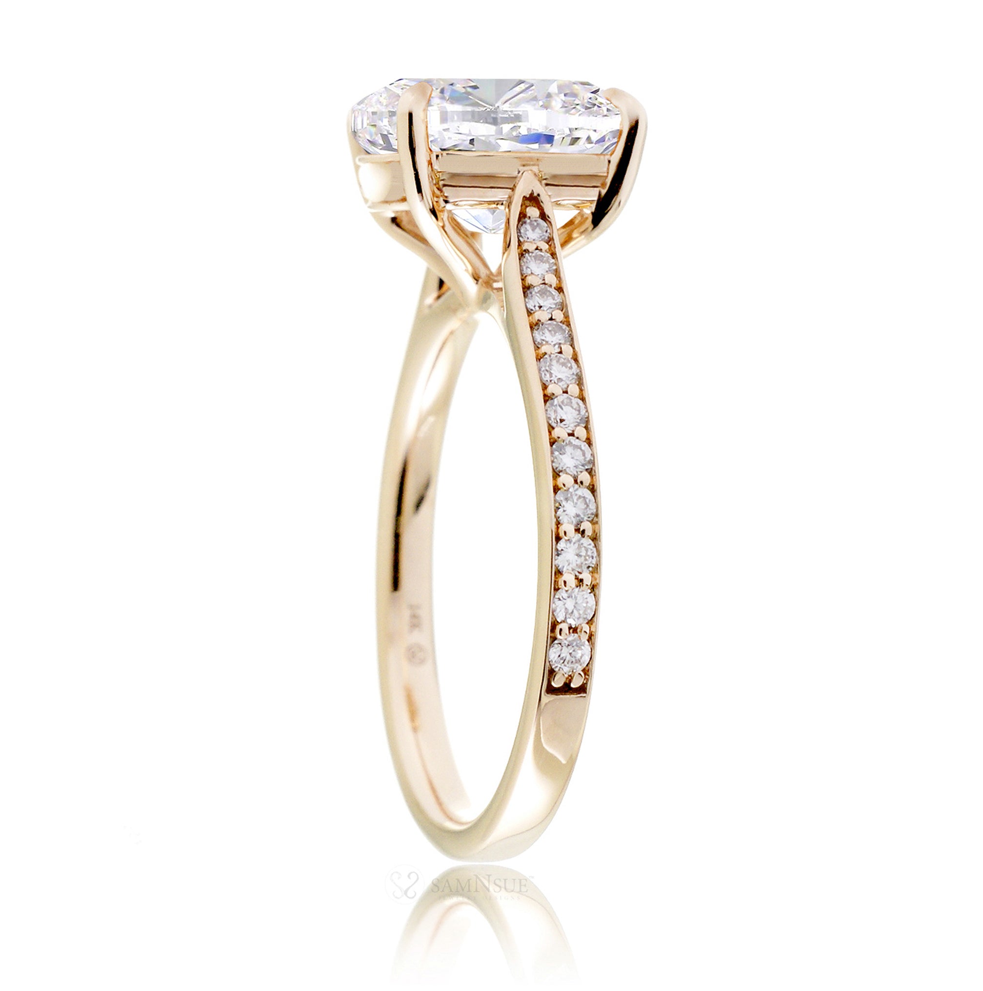 The Emily Round Moissanite Ring